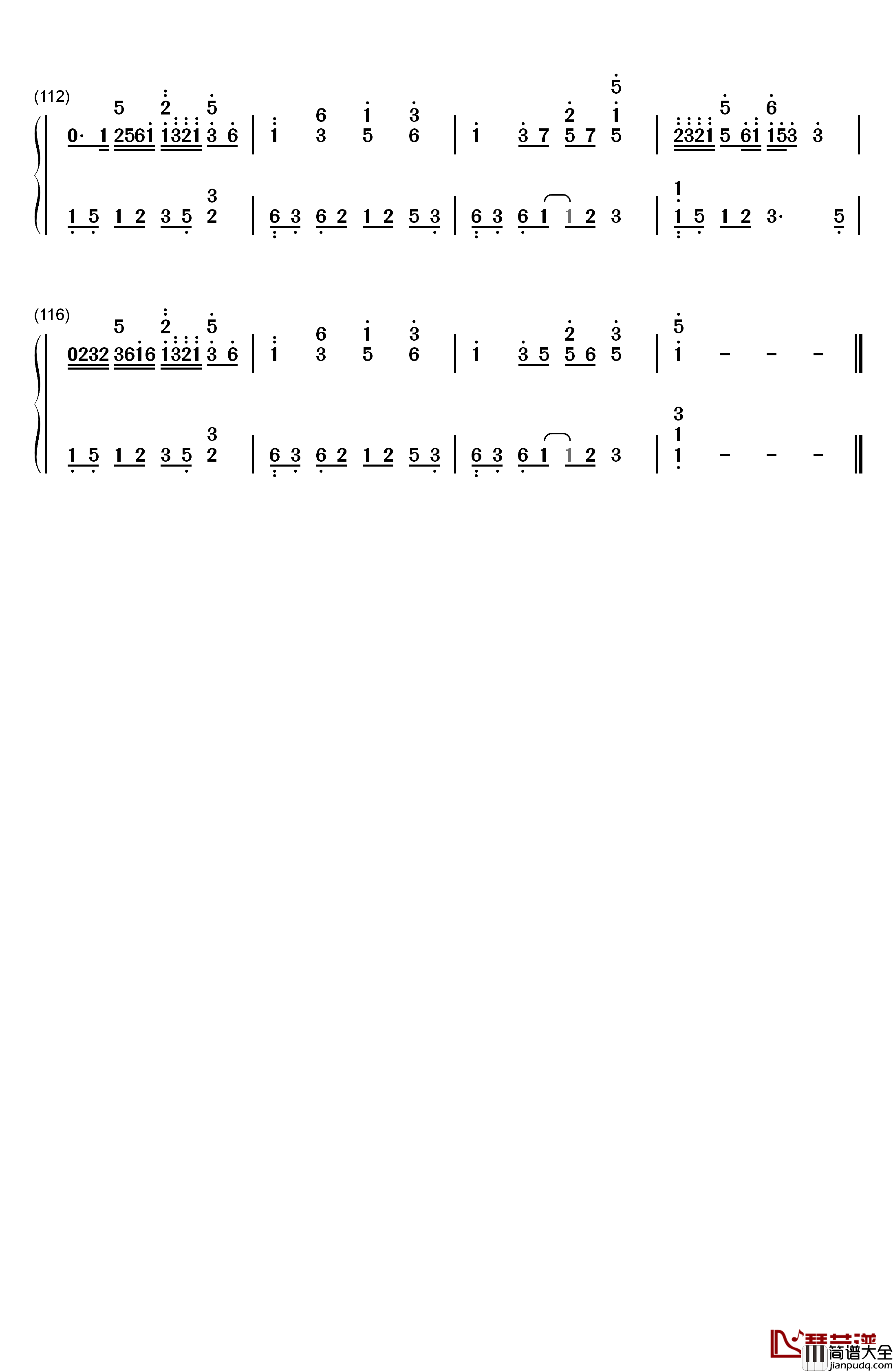 彩蝶舞夏钢琴简谱_数字双手_何真真