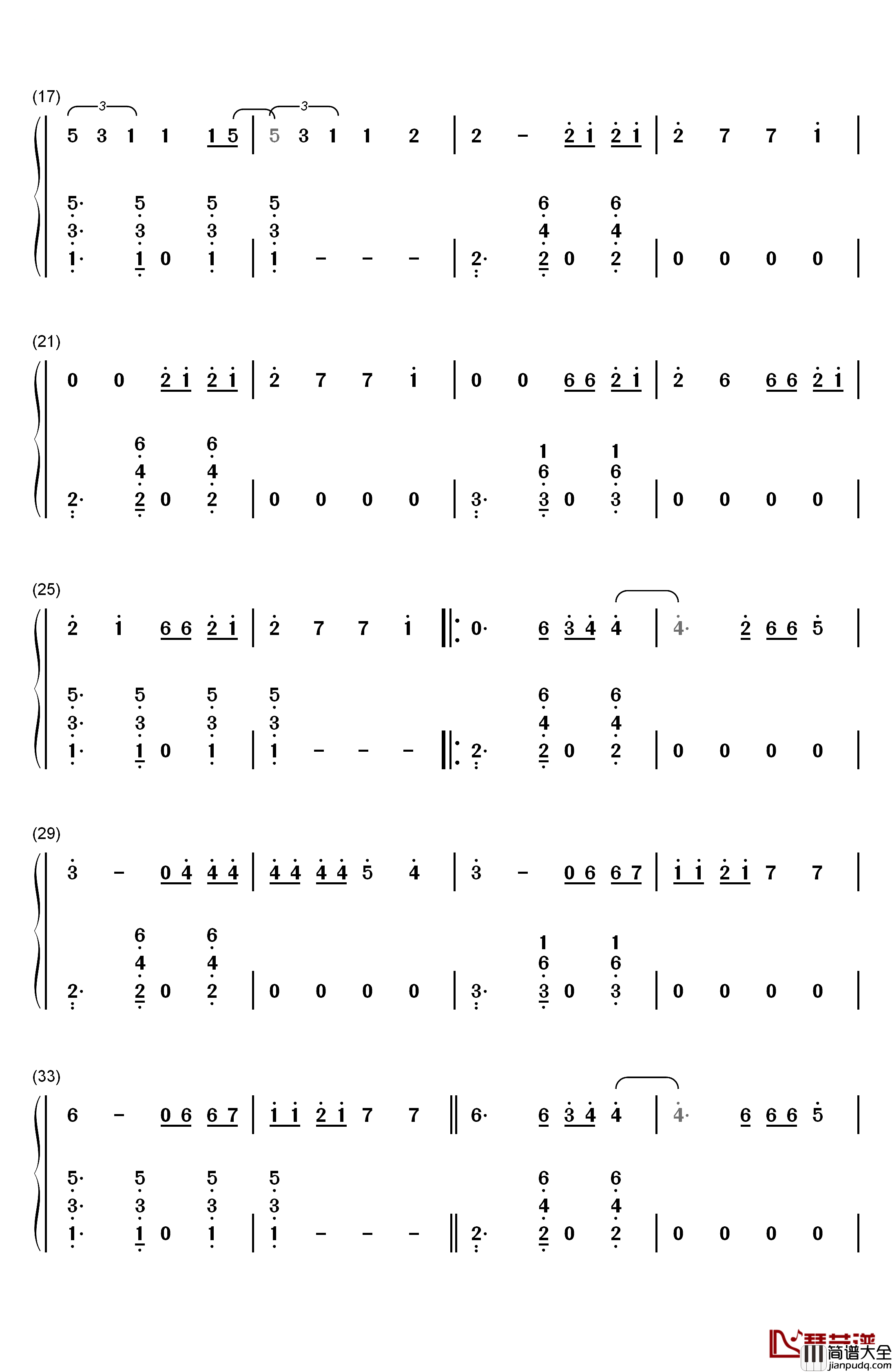 Chantaje钢琴简谱_数字双手_Shakira