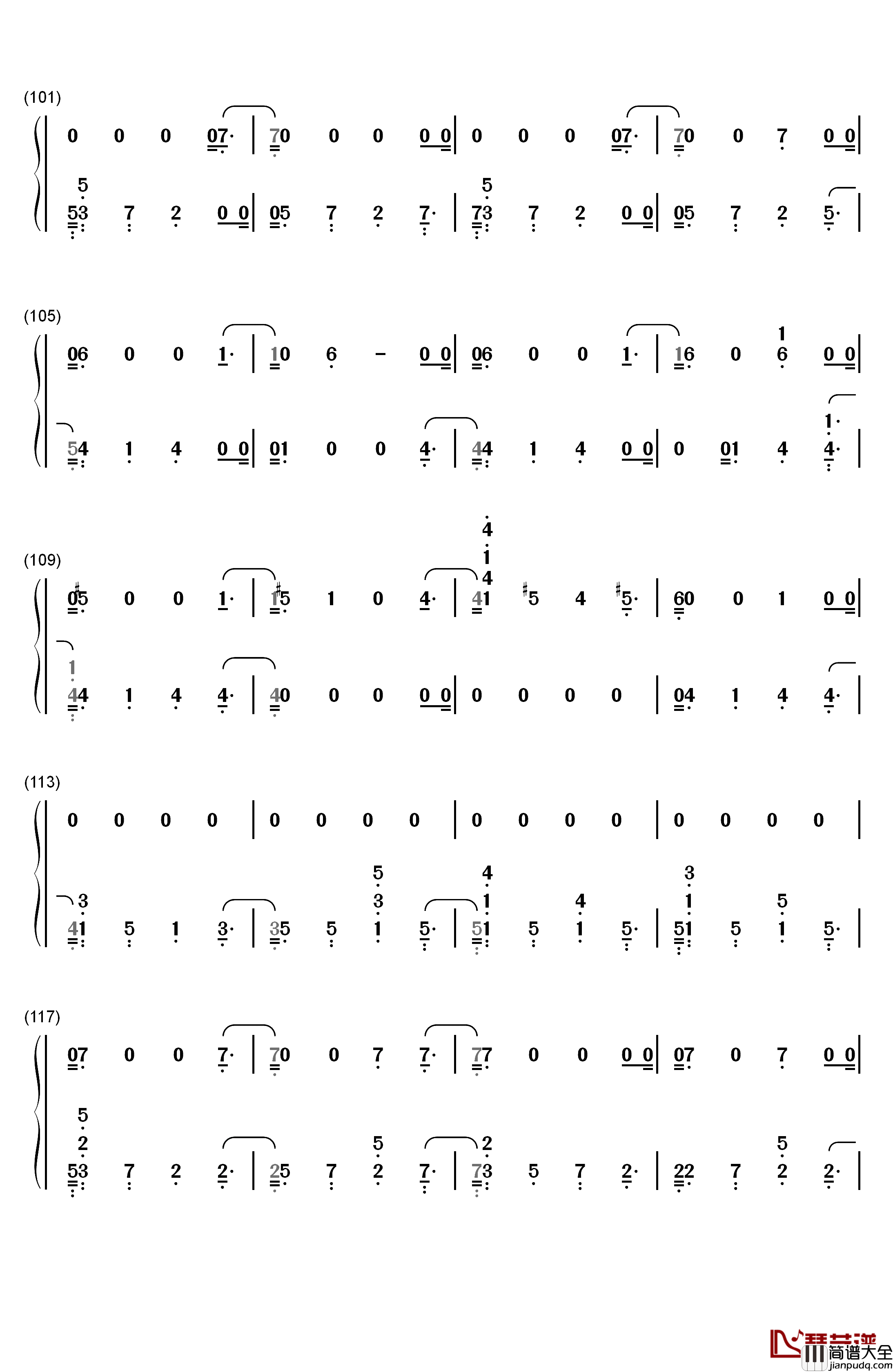 Midnight_Train钢琴简谱_数字双手_Sam_Smith