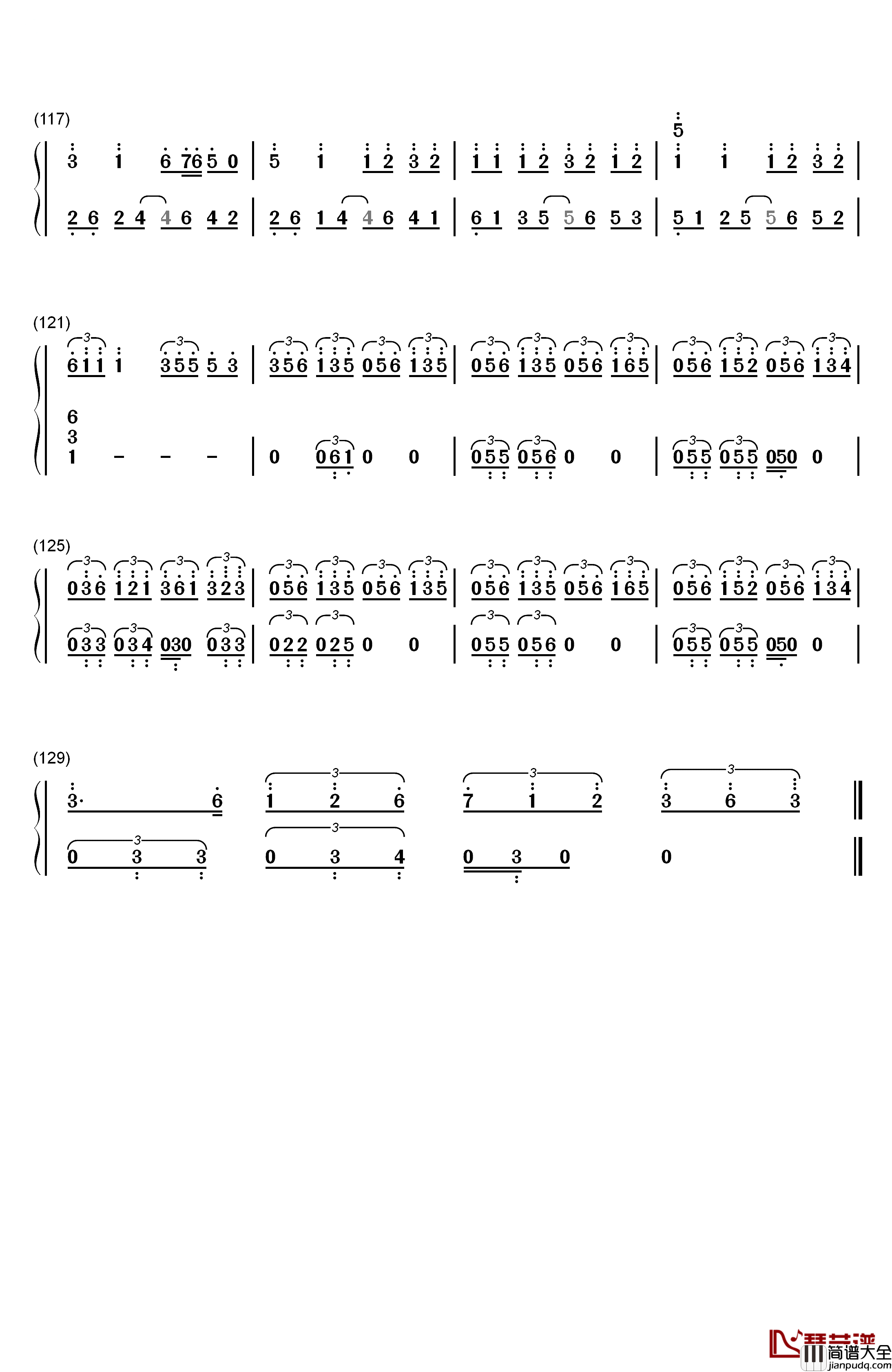 Latch钢琴简谱_数字双手_Disclosure_Sam_Smith