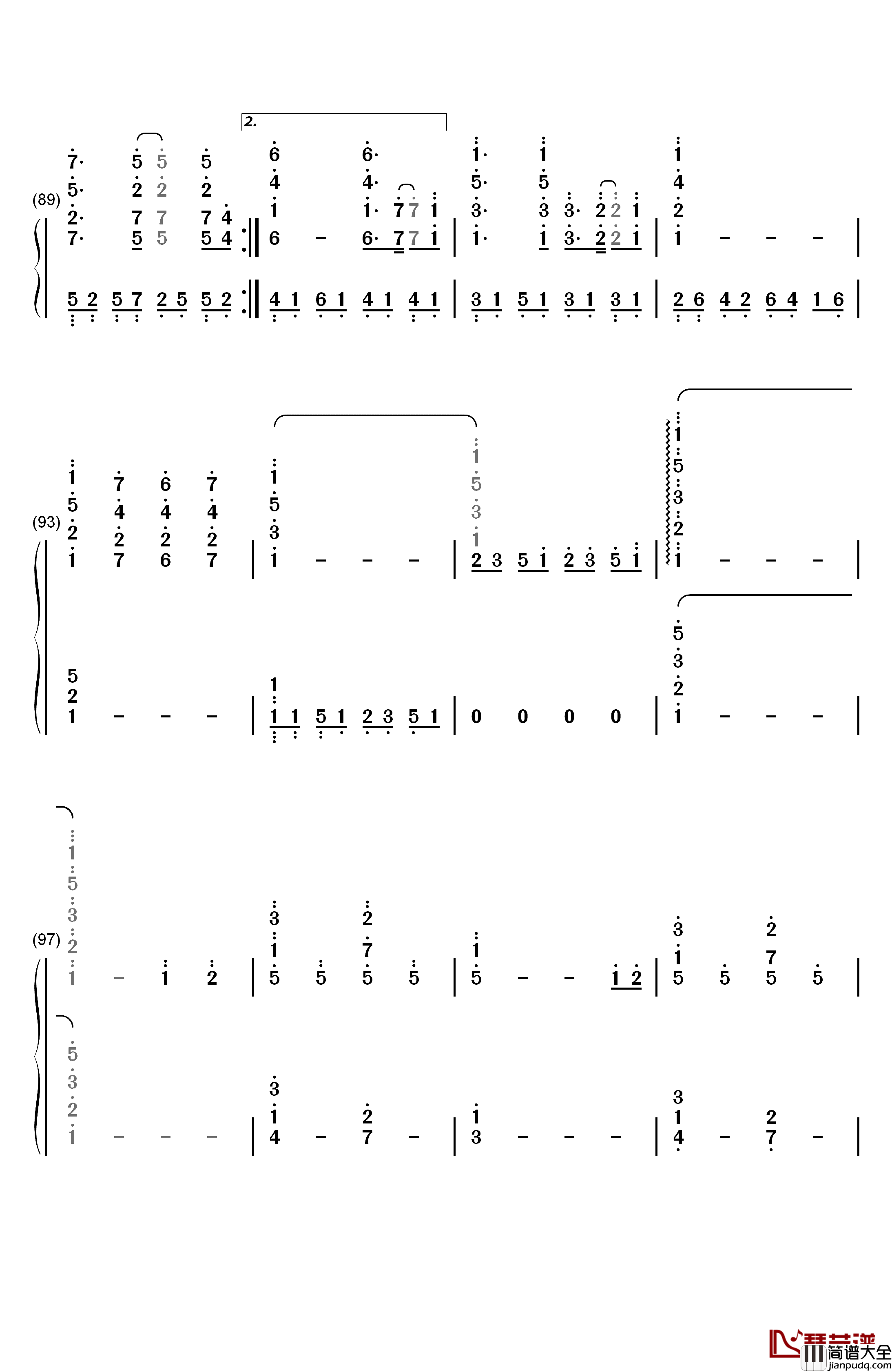 TAKUMI/匠钢琴简谱_数字双手_松谷卓