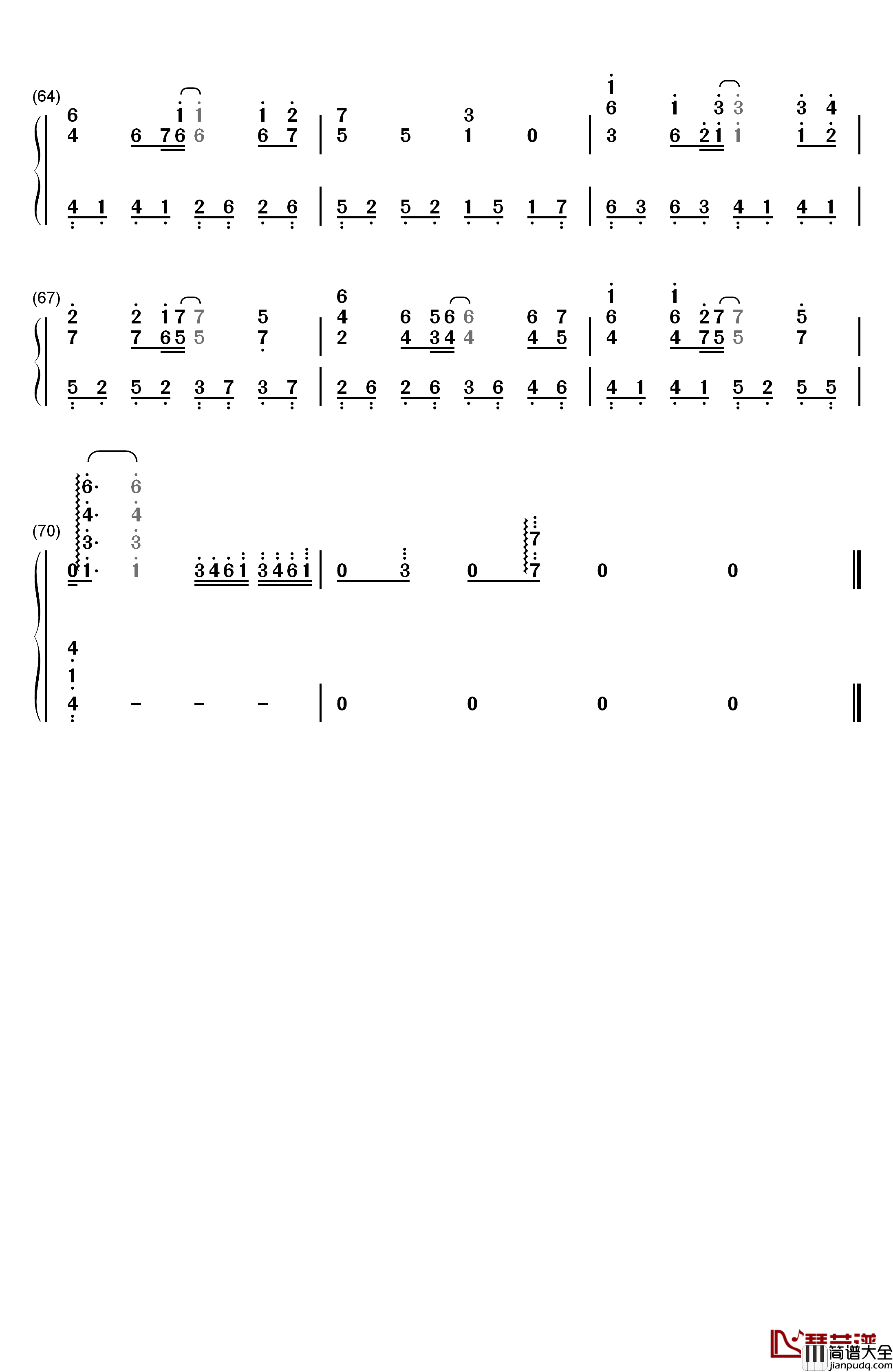 Meteor钢琴简谱_数字双手_T.M.Revolution