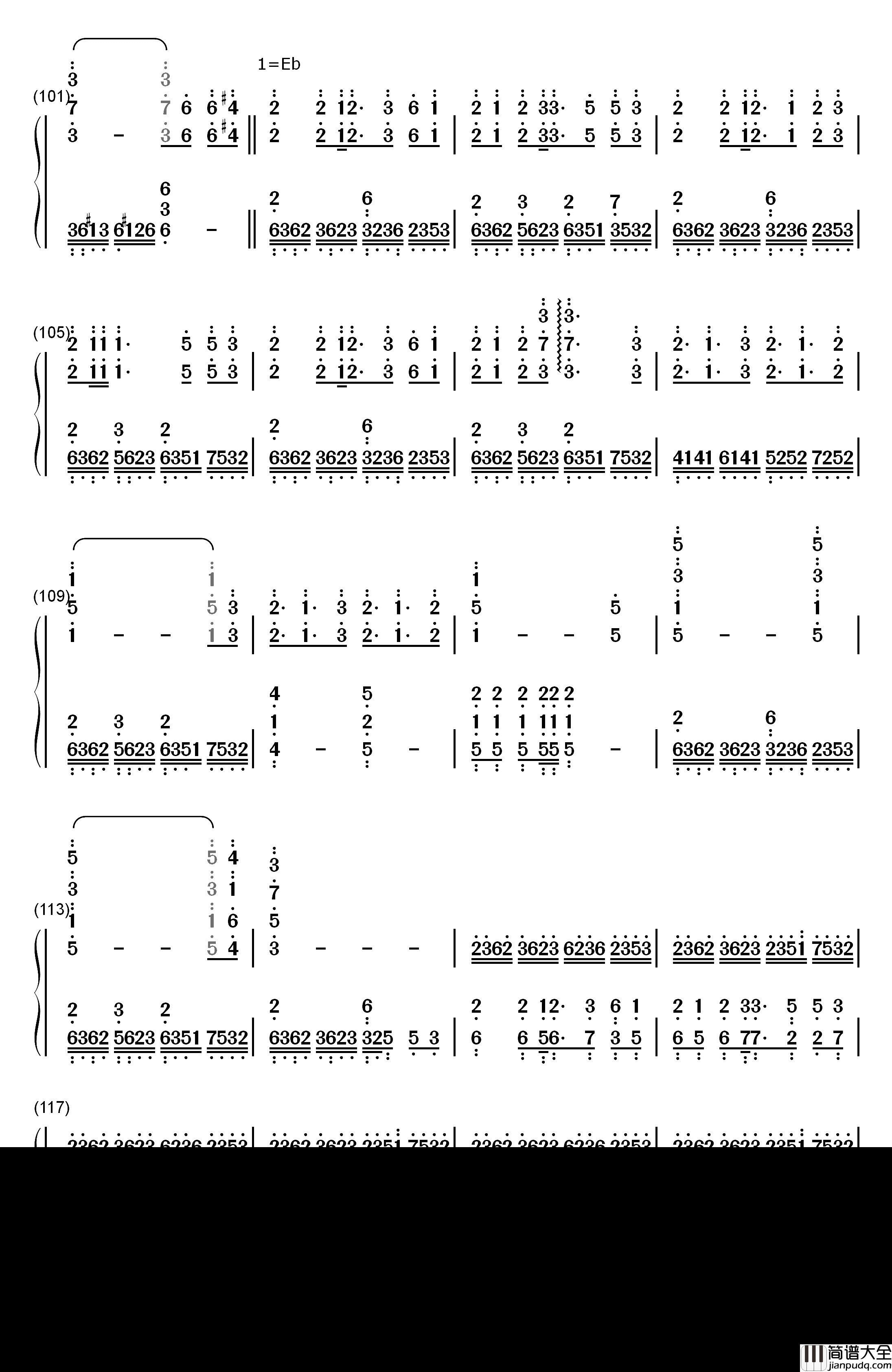 世末歌者钢琴简谱_数字双手_乐正绫