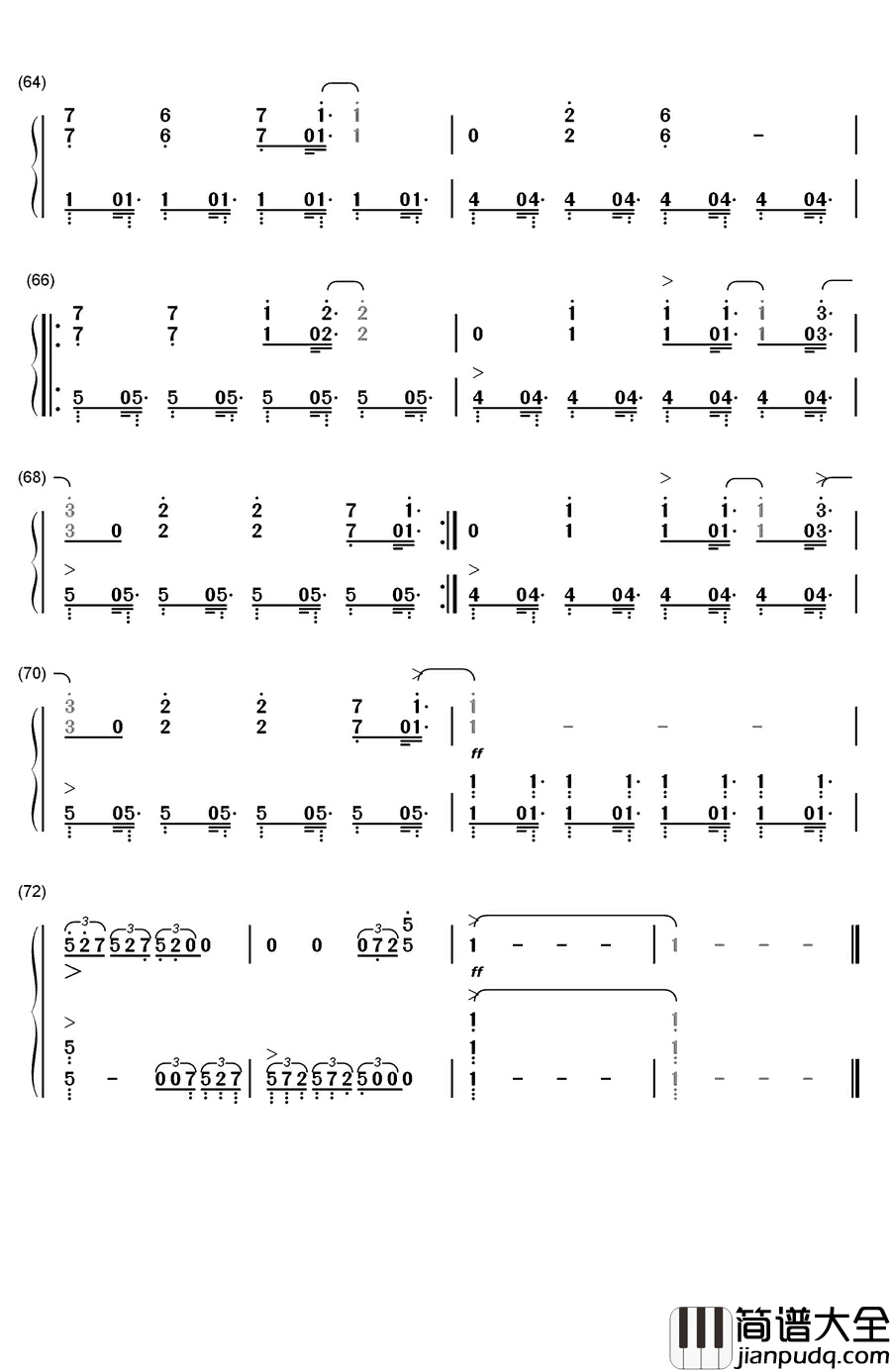 恋をしようよ钢琴简谱_数字双手_Pico