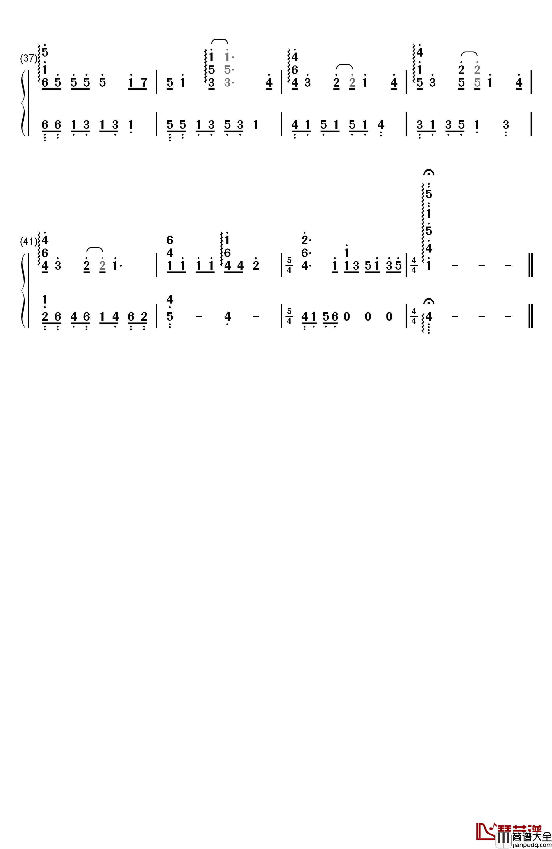 3人でいる時間钢琴简谱_数字双手_石滨翔