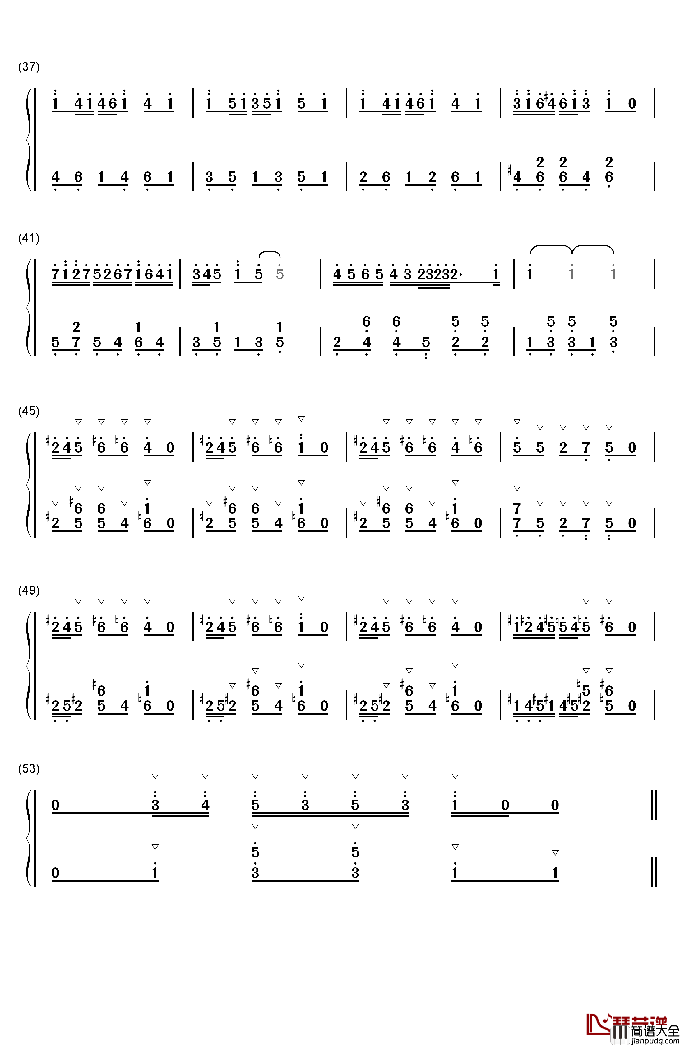 Back_In_The_Old_Hut钢琴简谱_数字双手_Remedios