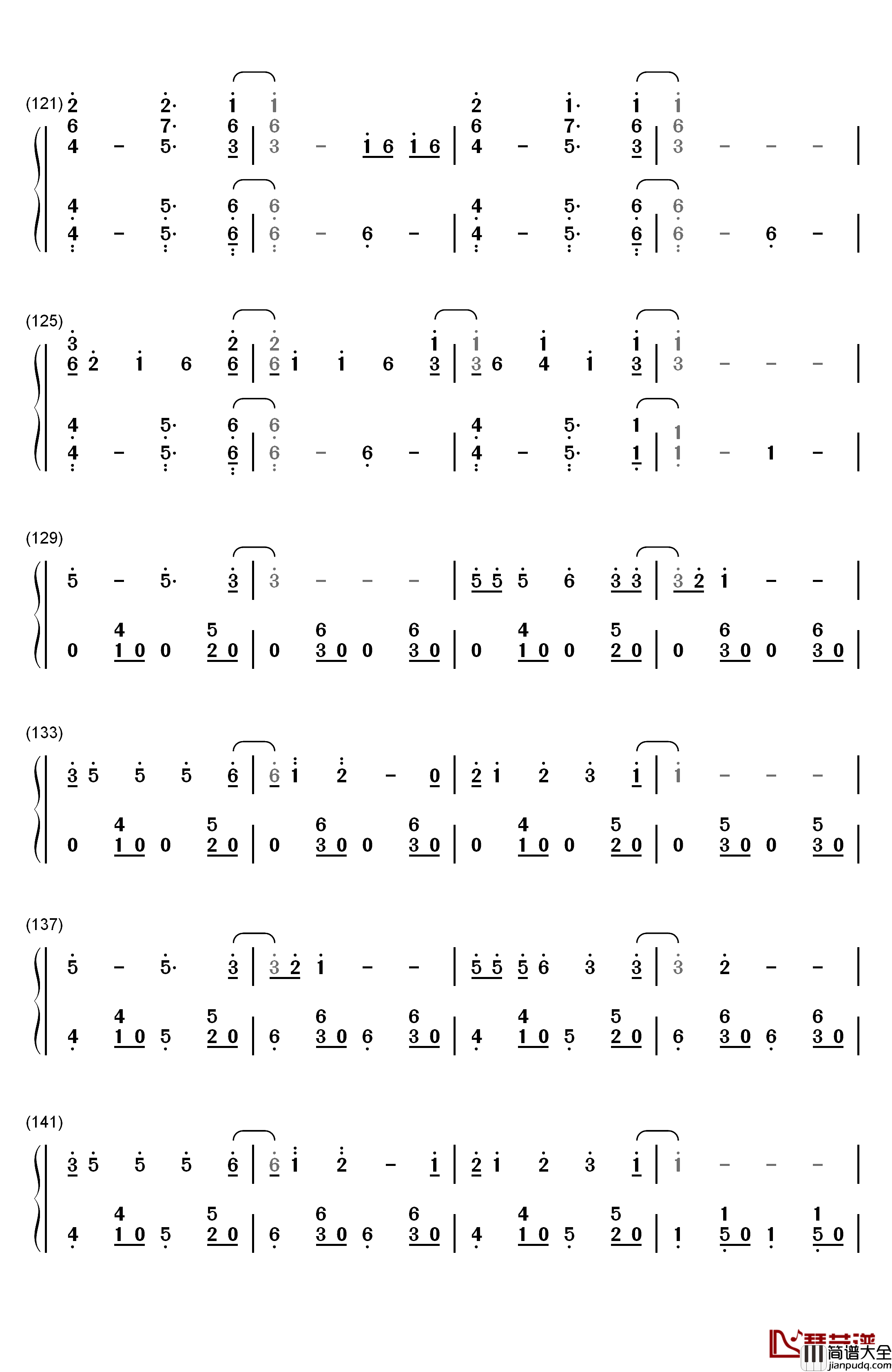 Write_On_Me钢琴简谱_数字双手_Fifth_Harmony