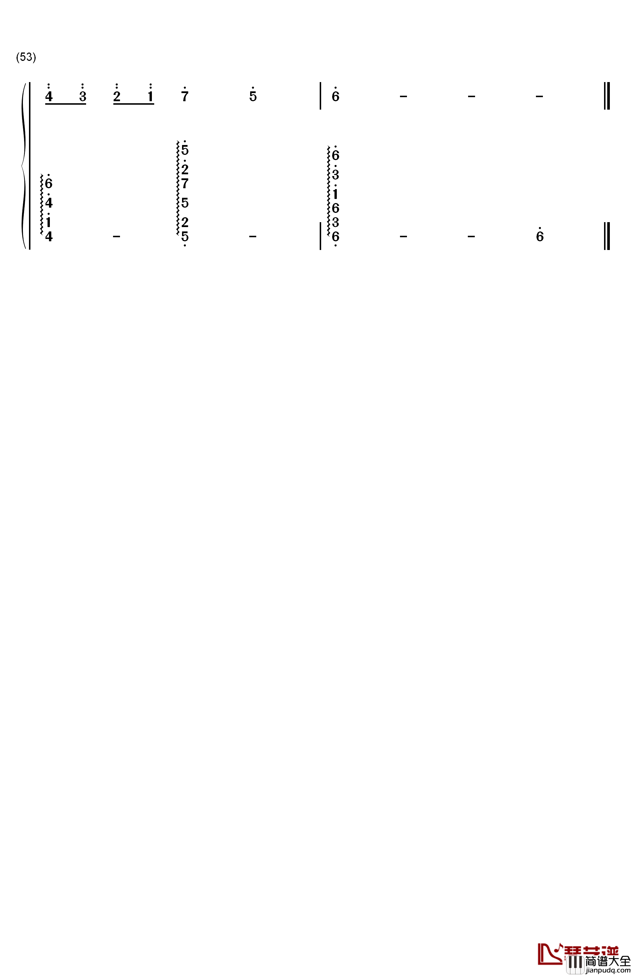 随风而逝钢琴简谱_数字双手_朴正焕