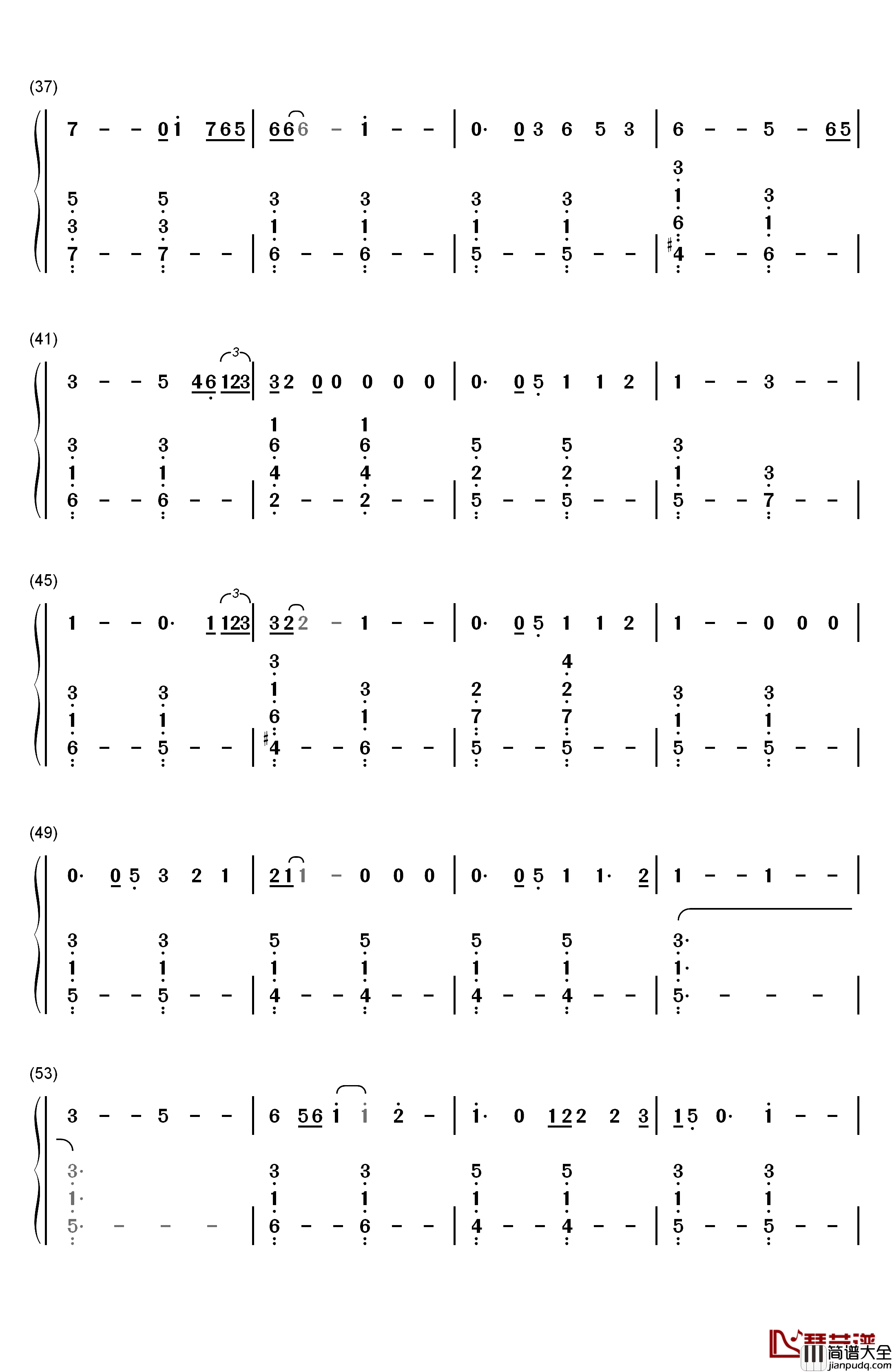 Sandcastles钢琴简谱_数字双手_Beyoncé