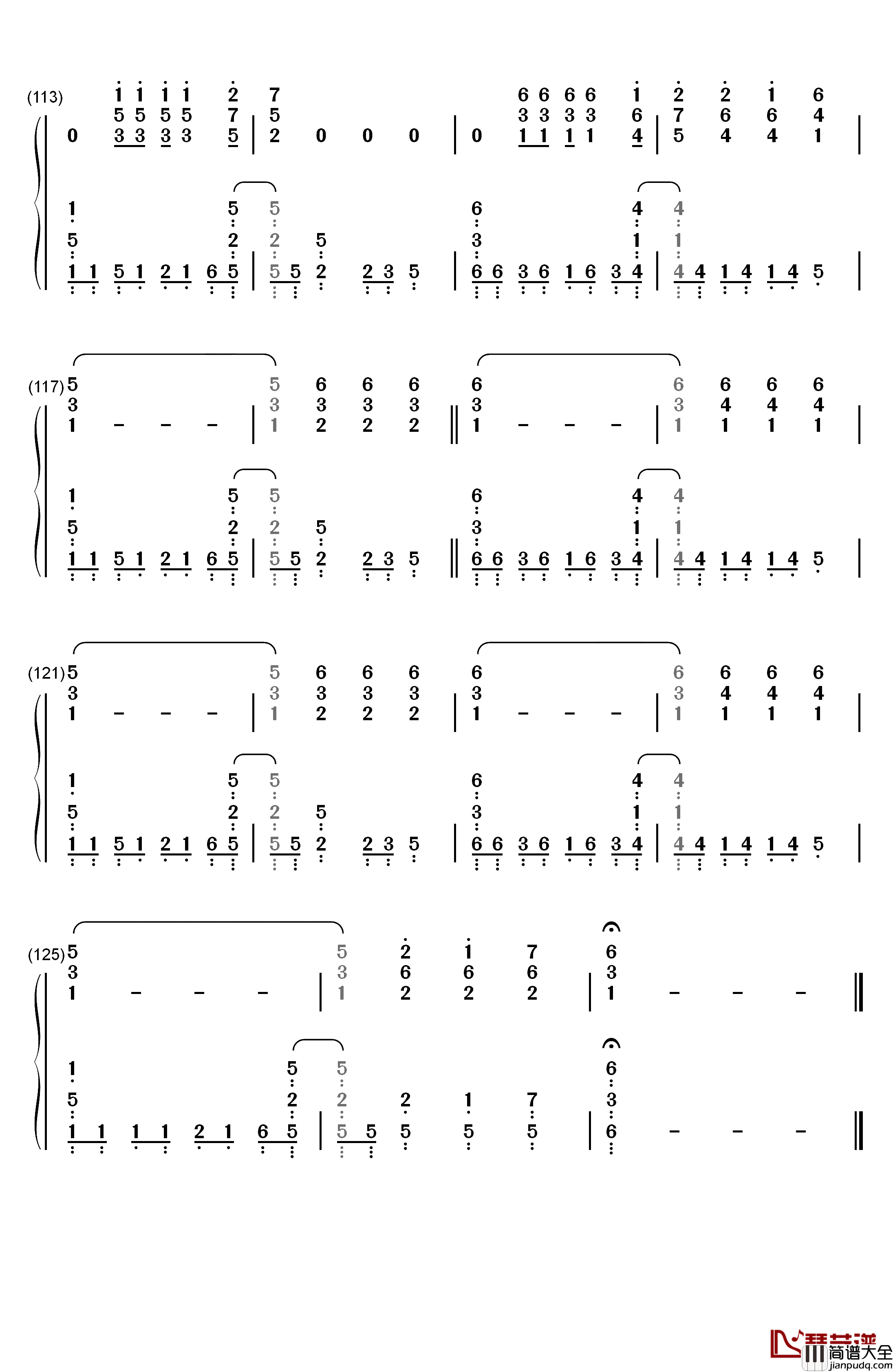 Square_Hammer钢琴简谱_数字双手_Ghost