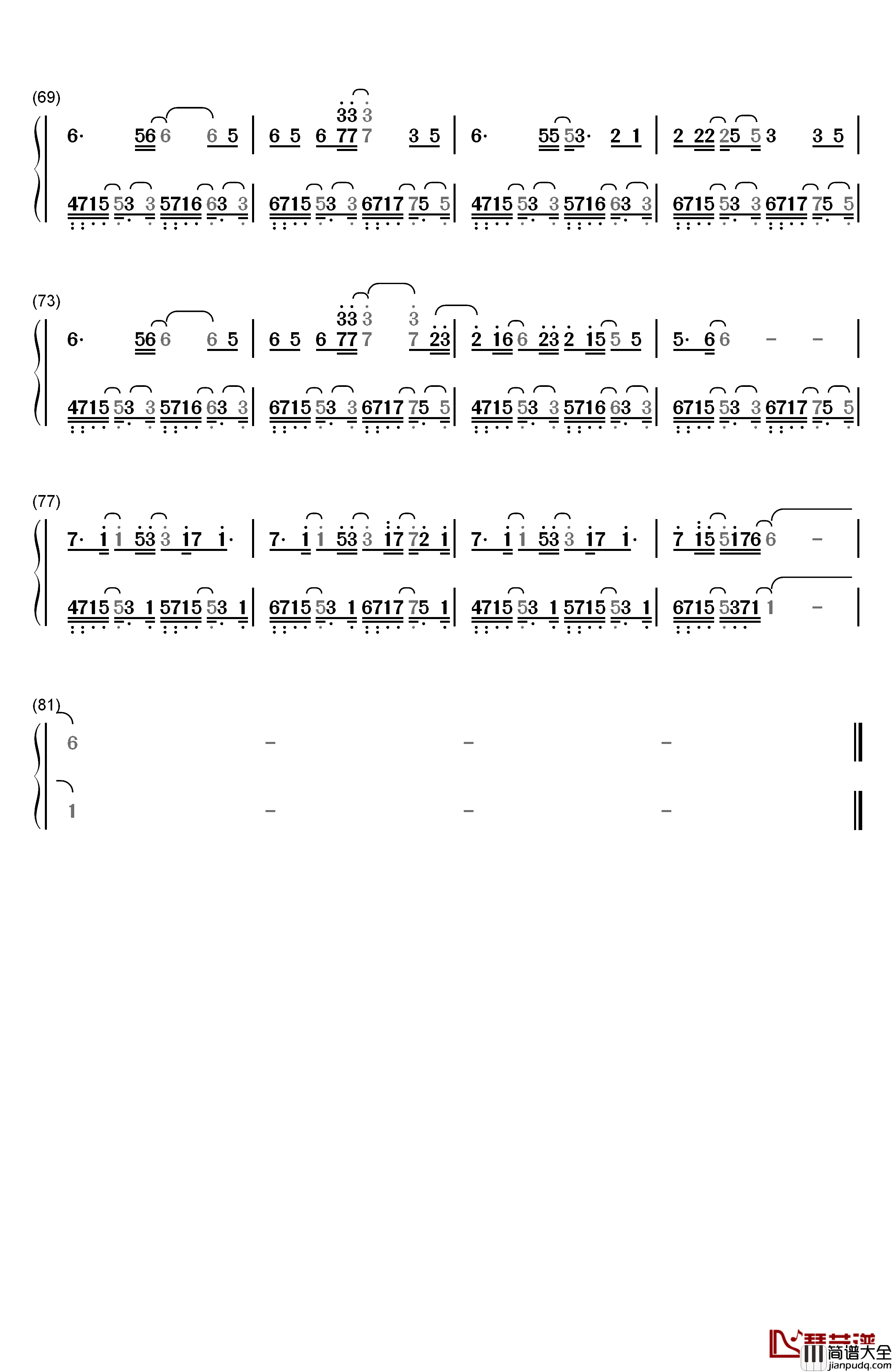 是风动钢琴简谱_数字双手_银临_河图