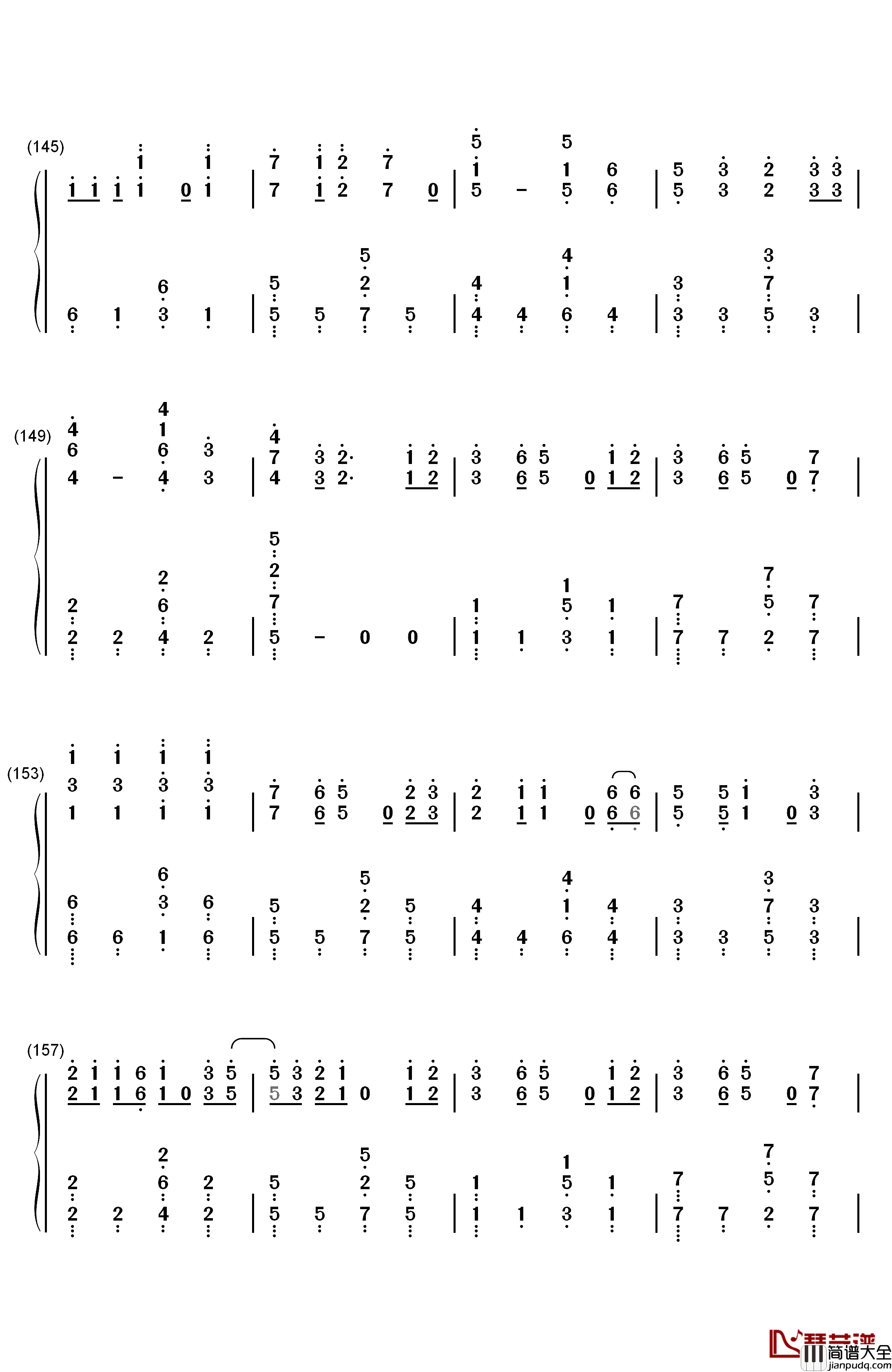 君だったら钢琴简谱_数字双手_HAPPY_BIRTHDAY