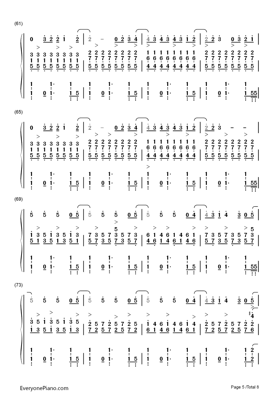 继续_钢琴简谱_数字双手_刘若英__Angela_Aki