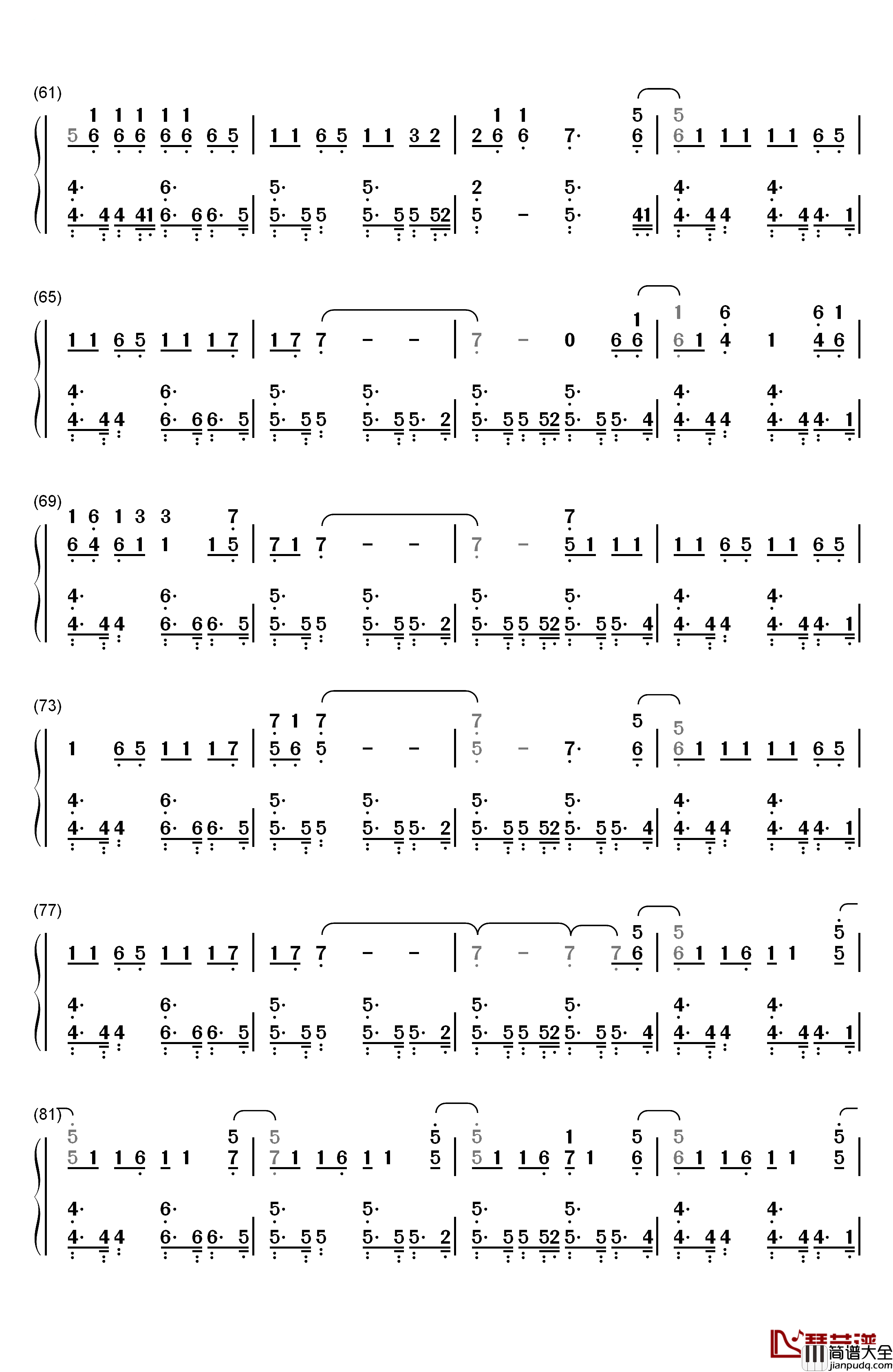 Somebody_Else钢琴简谱_数字双手_The_1975