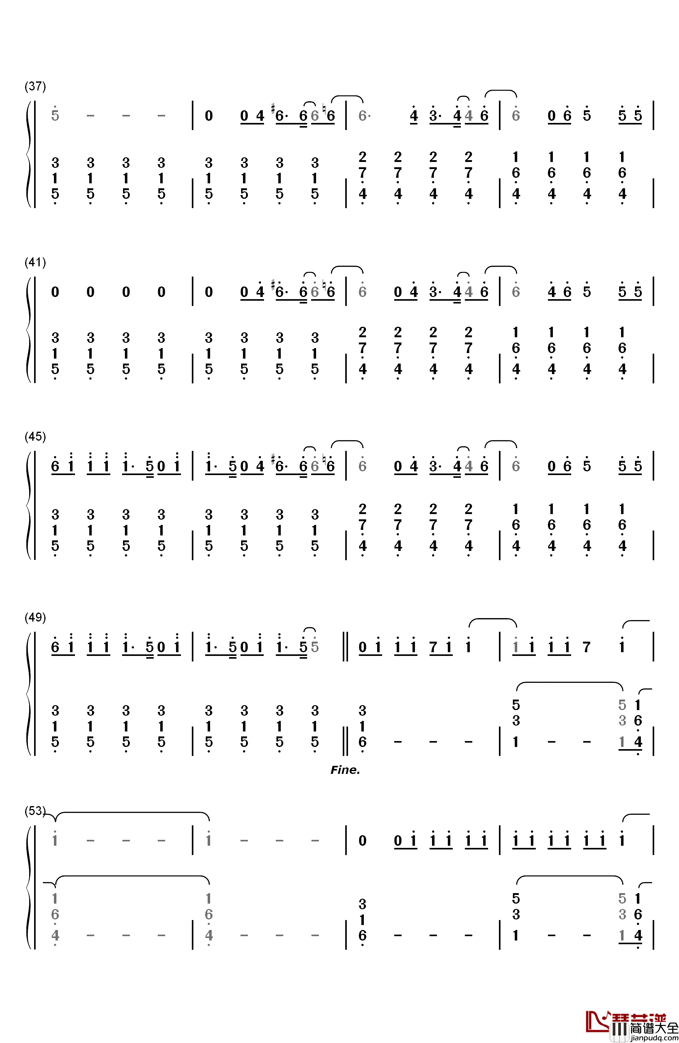 Green_Light钢琴简谱_数字双手_Lorde