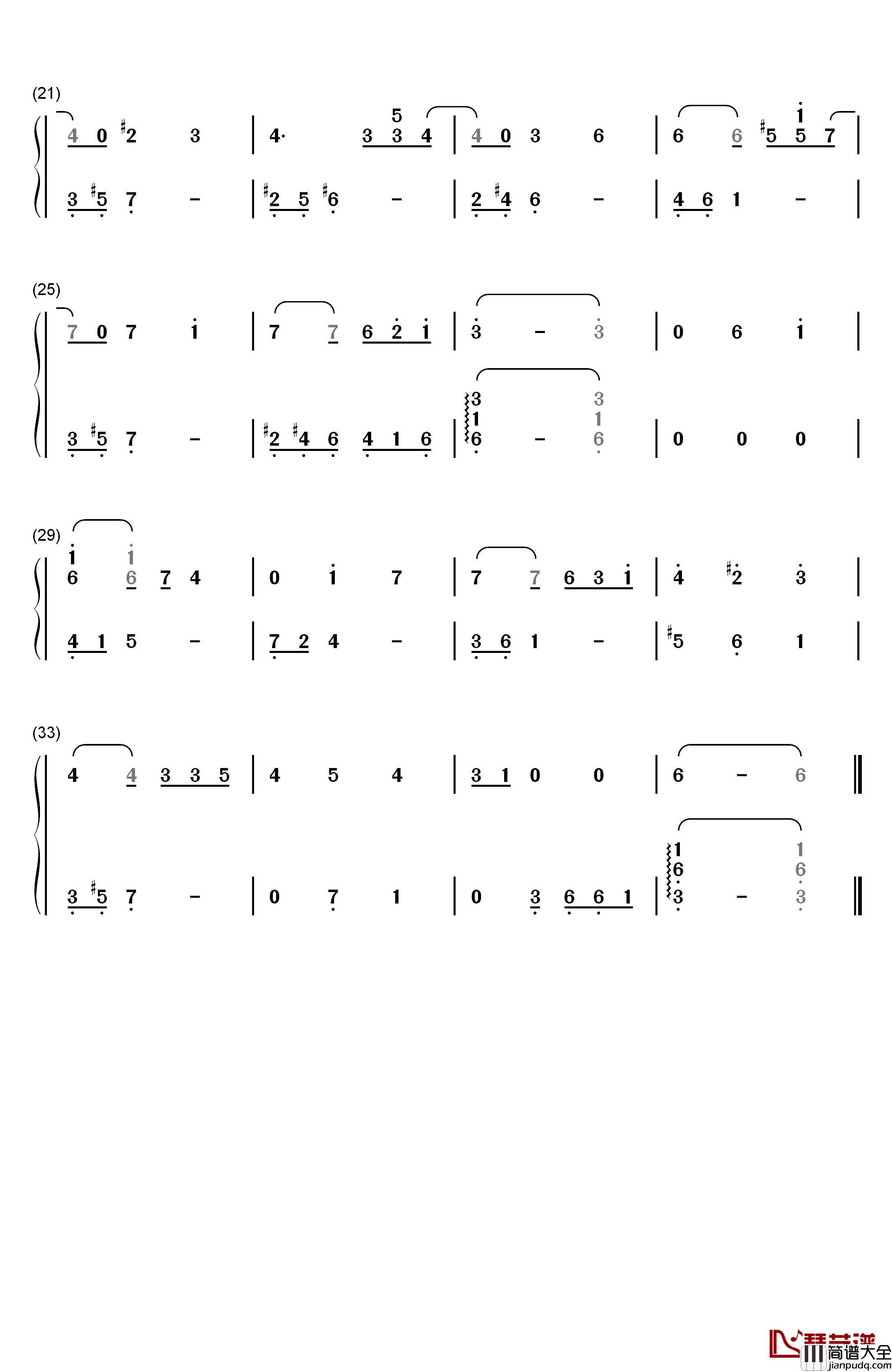 Ghost_Bell钢琴简谱_数字双手_深泽秀行