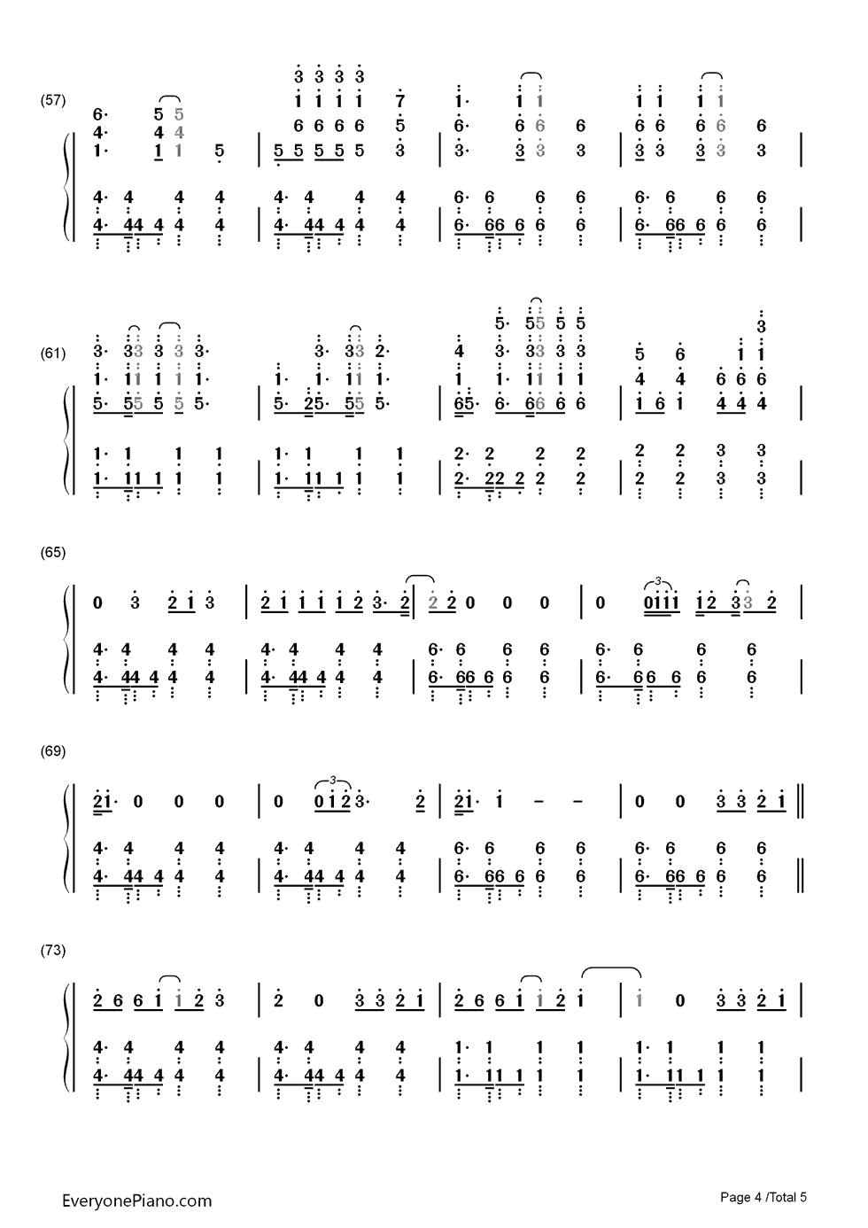 Believe钢琴简谱_数字双手_Mumford_&_Sons