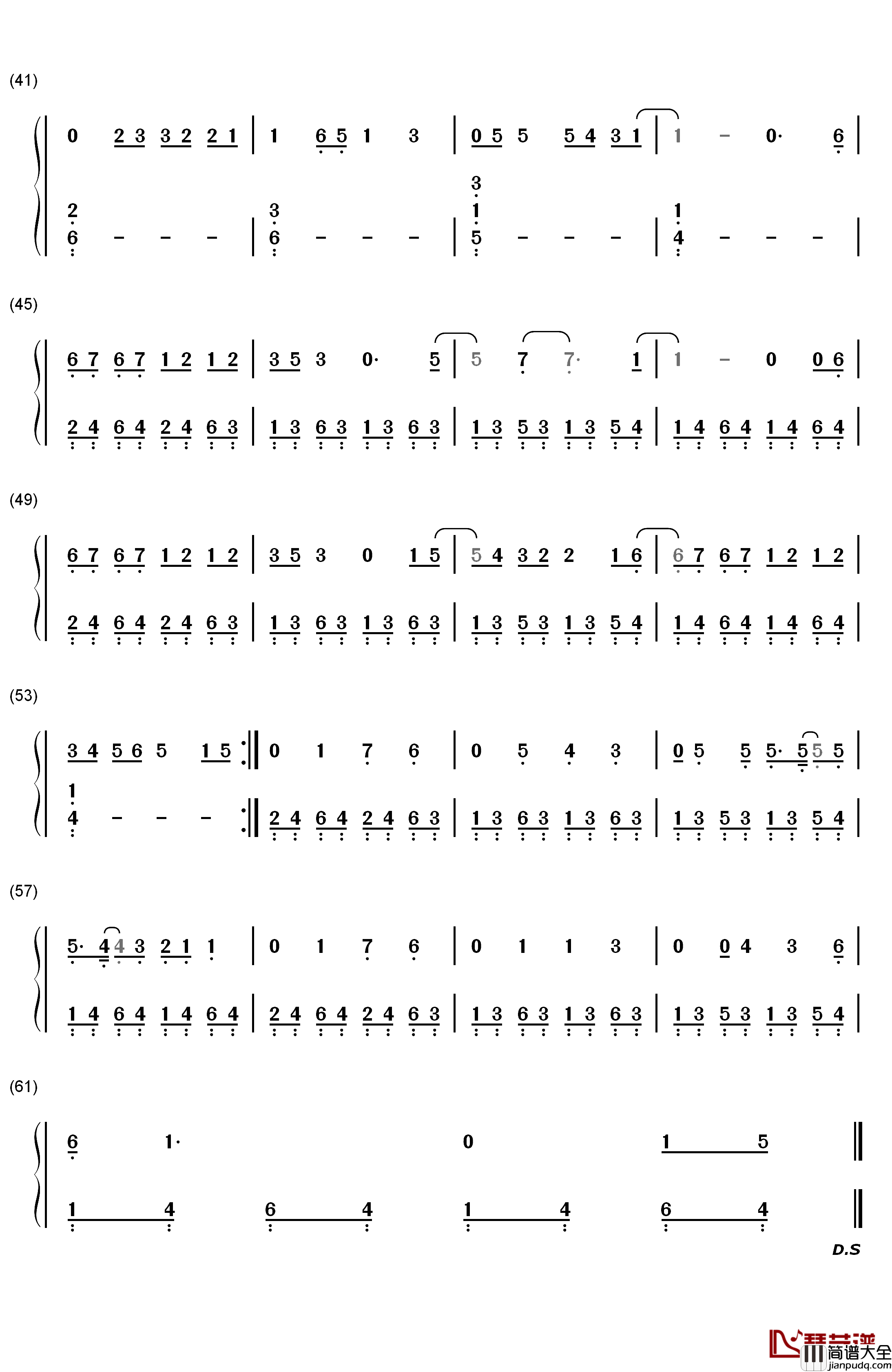 Hollow钢琴简谱_数字双手_Tori_Kelly