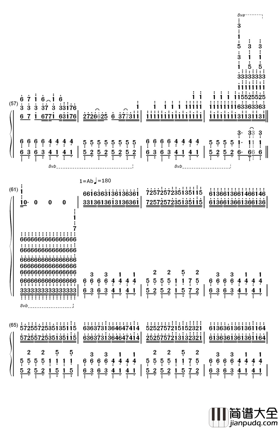 Red_Zone钢琴简谱_数字双手_Tatsh_&_Naoki