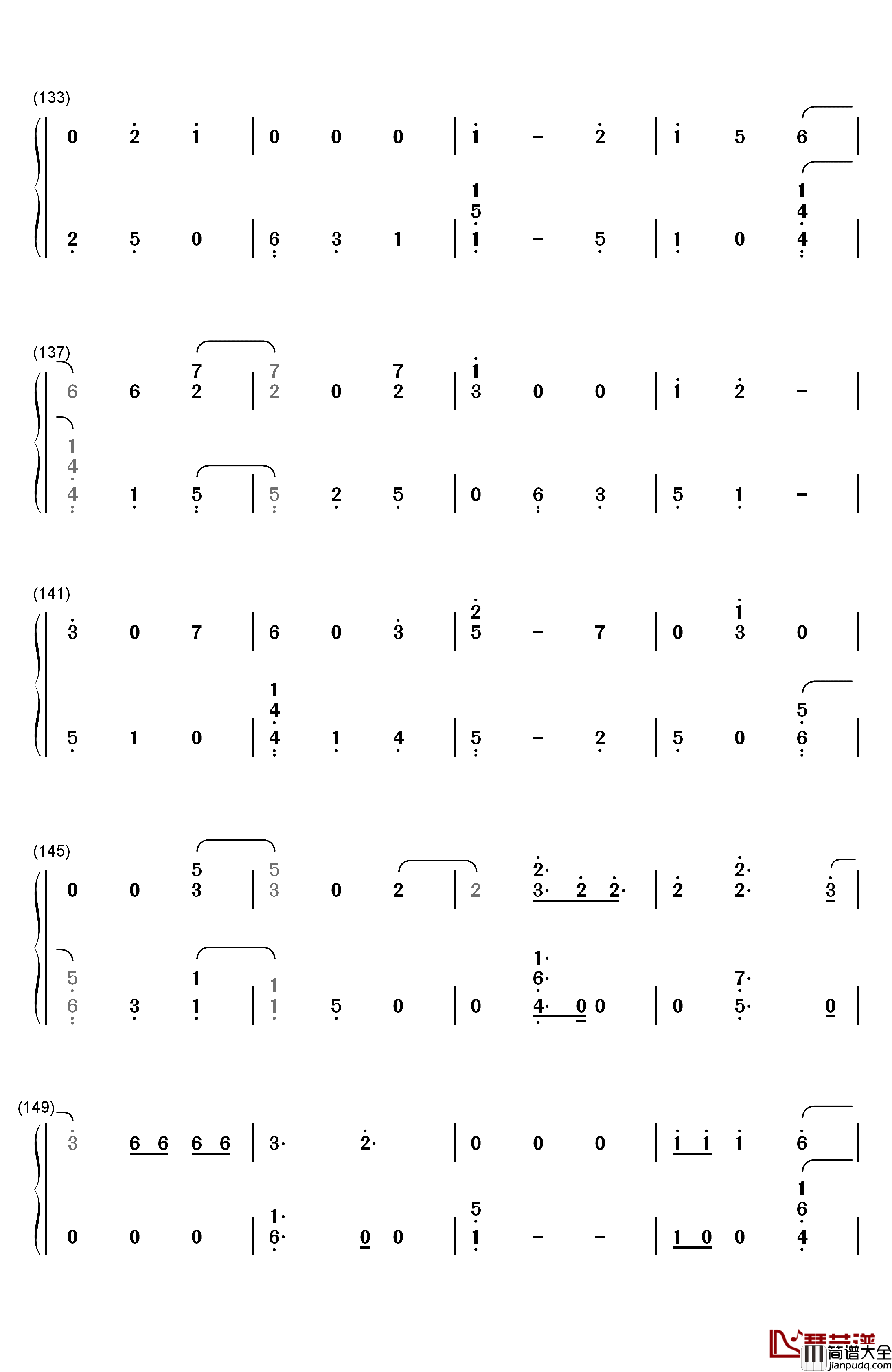 Hola_Hola钢琴简谱_数字双手_KARD