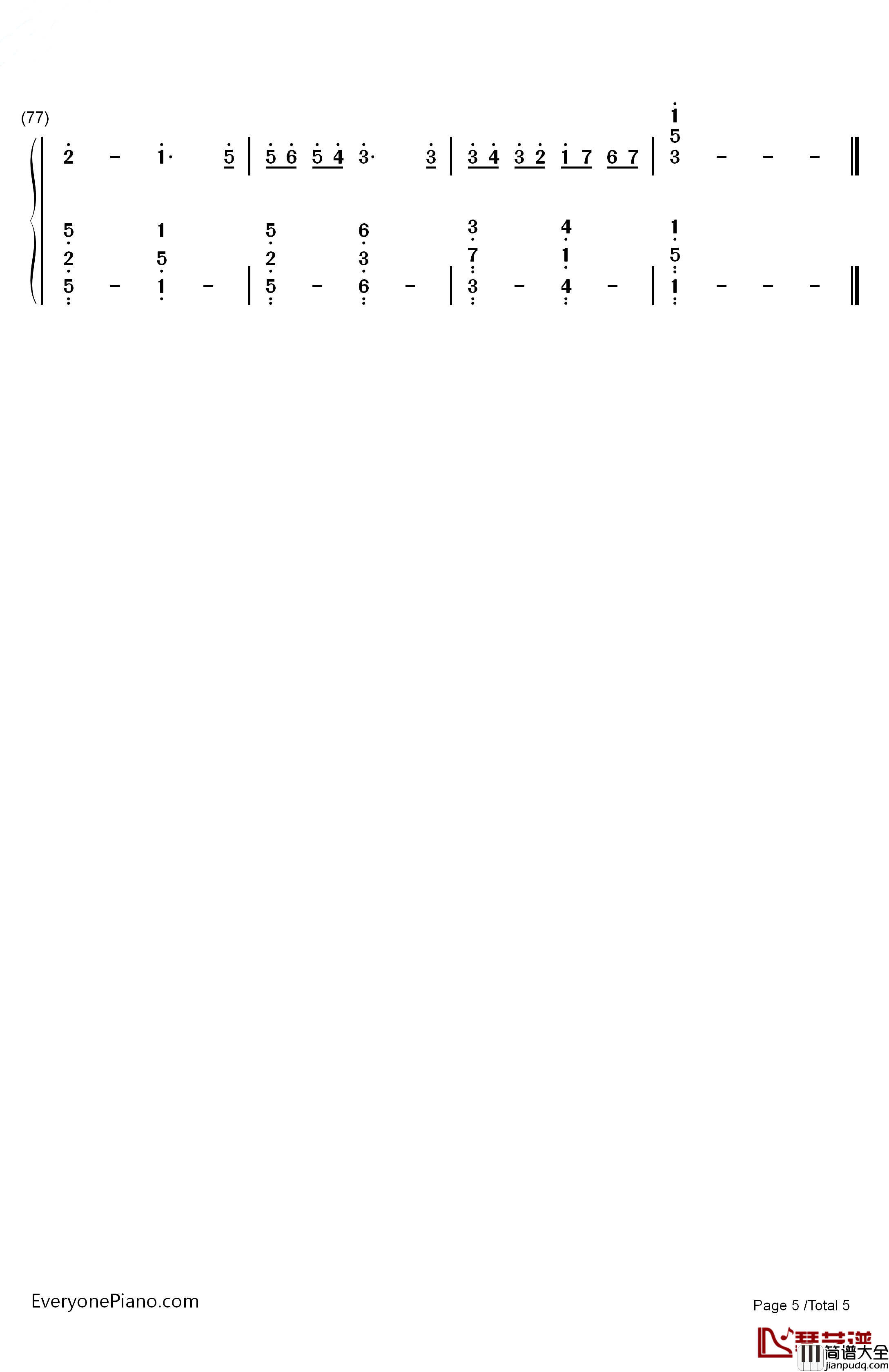 Hosiku星屑钢琴简谱_数字双手_藤岛裕之AI