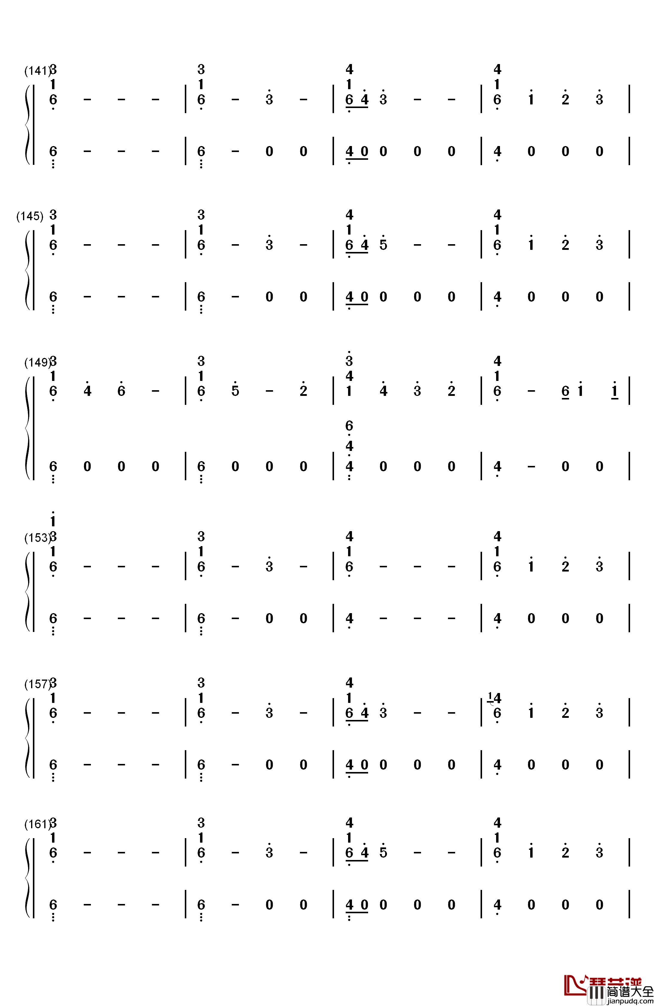 PYNK钢琴简谱_数字双手_Janelle_Monae