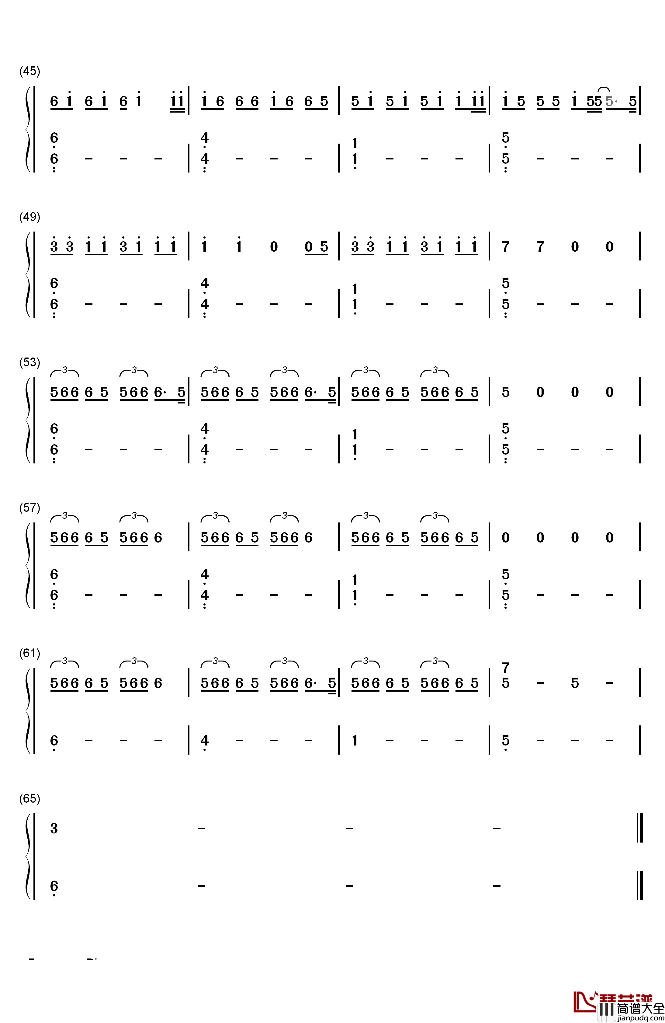 Under_the_Grave钢琴简谱_数字双手_ROZES