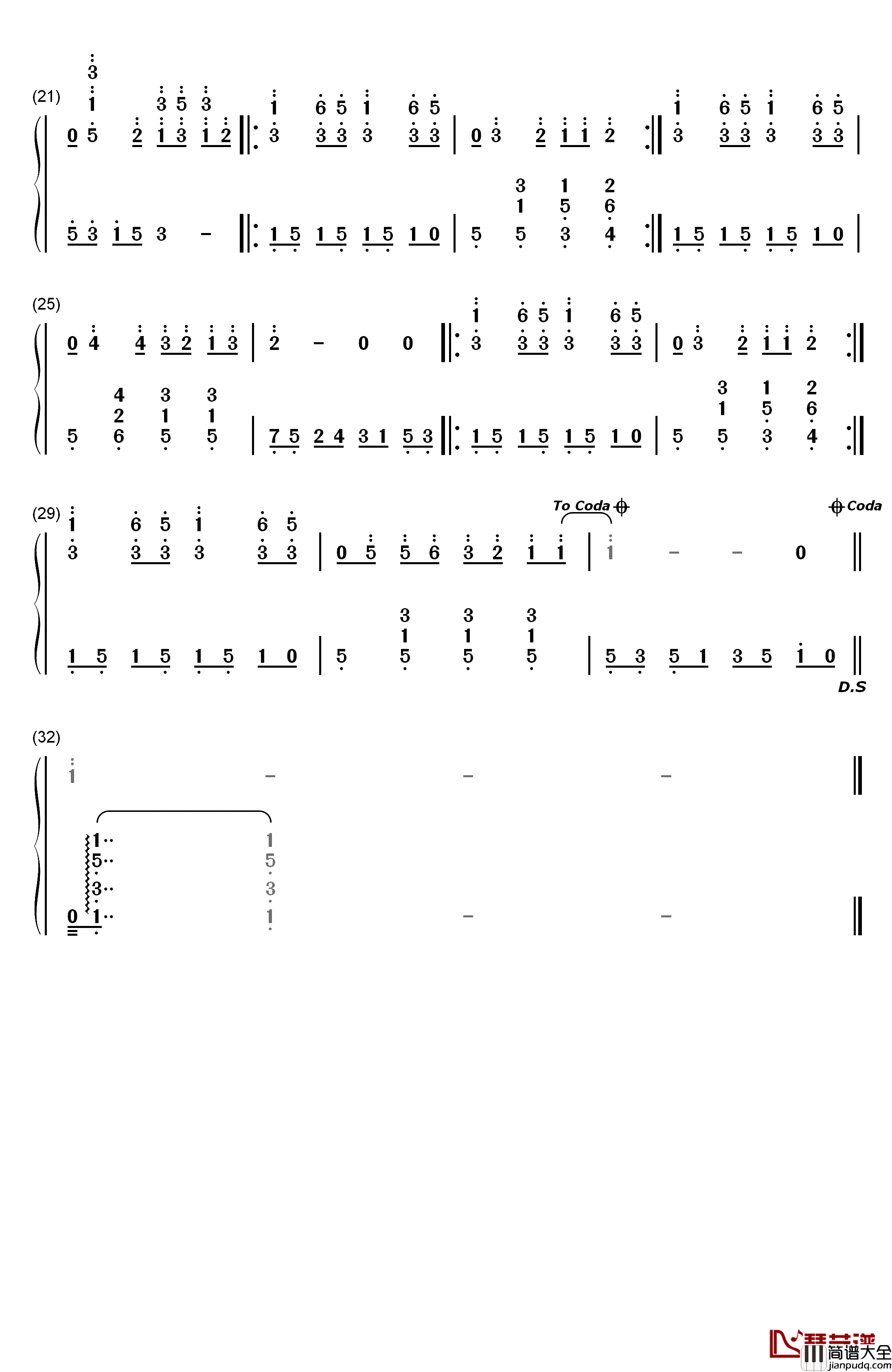 问题天天都多钢琴简谱_数字双手_樱桃小丸子