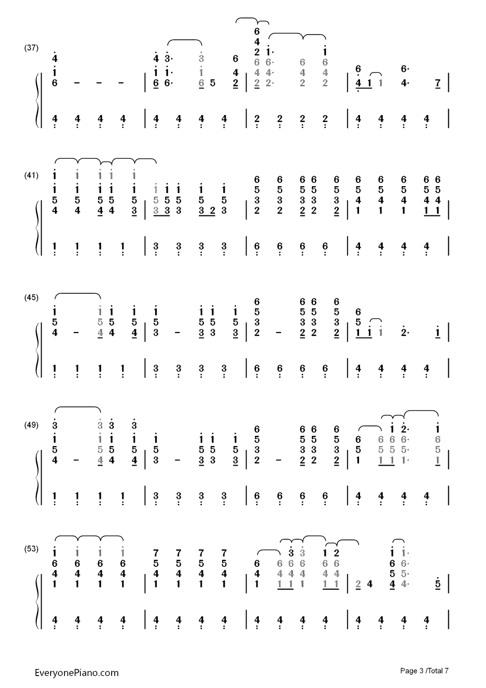 Don't_Let_It_Break_Your_Heart钢琴简谱_数字双手_Coldplay