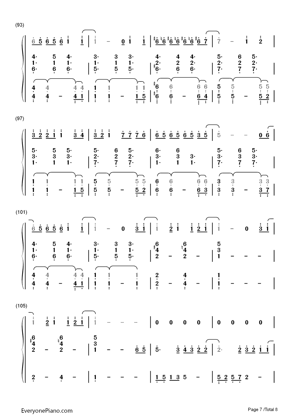 继续_钢琴简谱_数字双手_刘若英__Angela_Aki