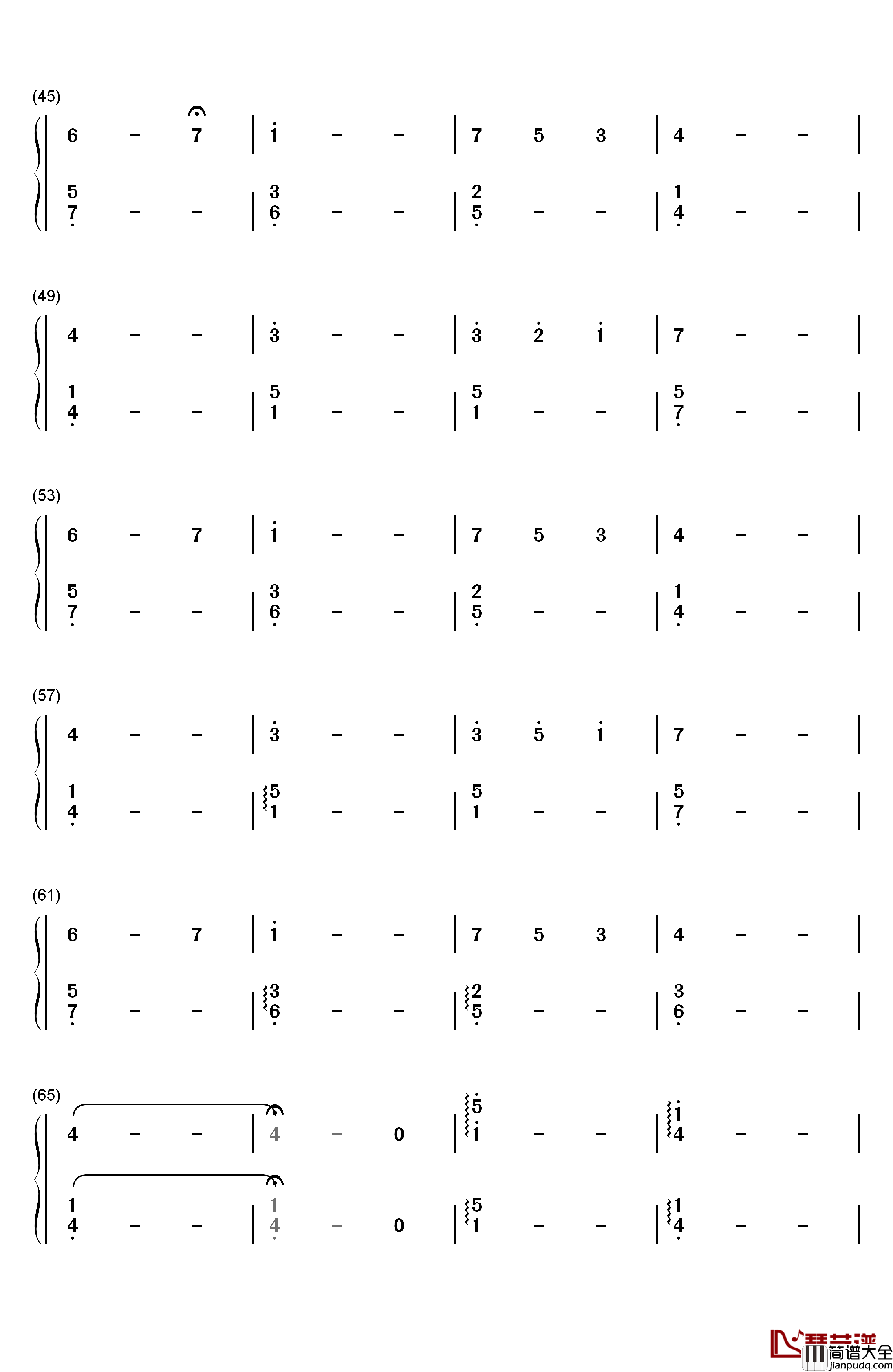 All_the_People_You'll_Never_Know钢琴简谱_数字双手_Circadian_Eyes