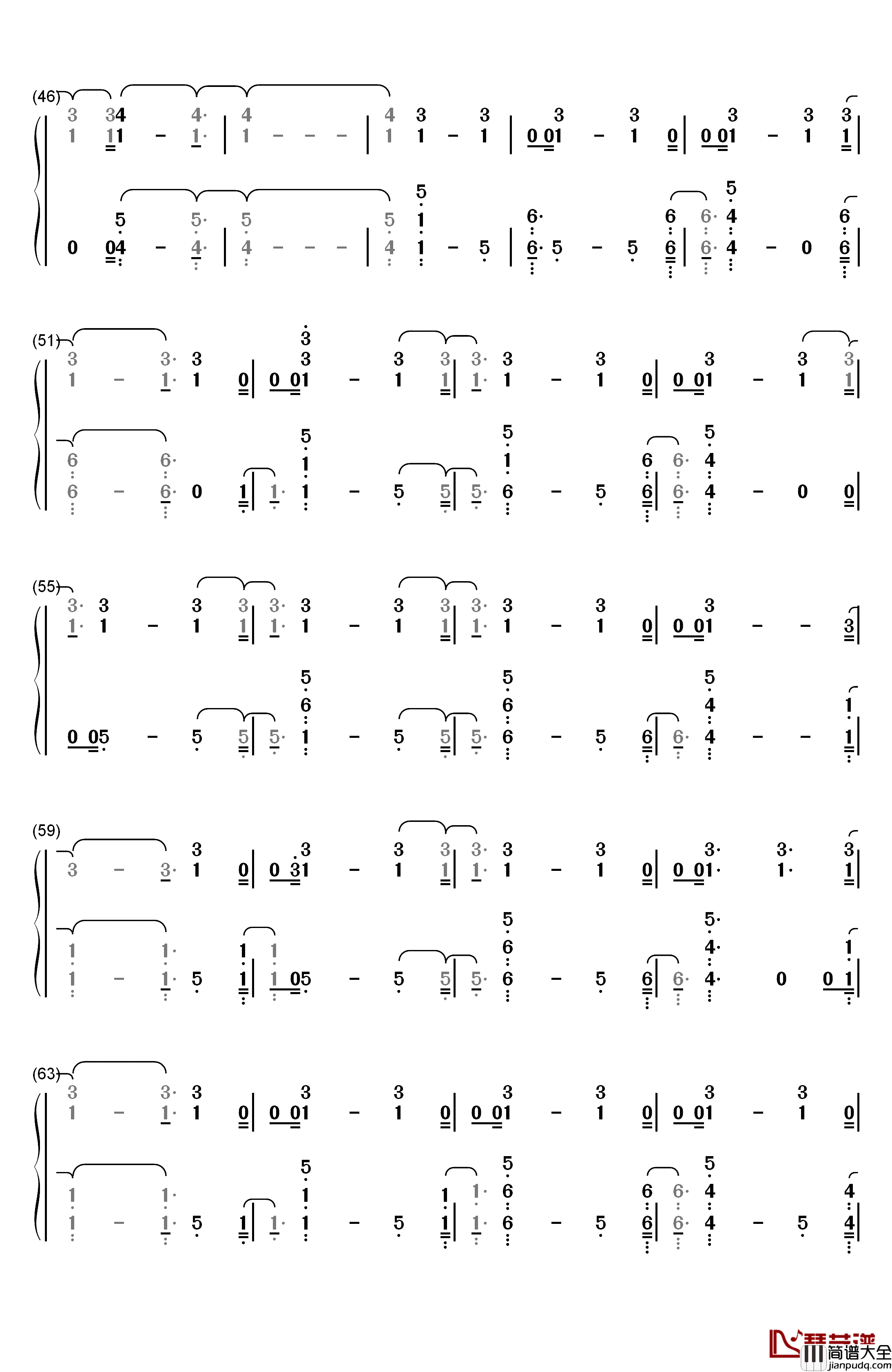 New_Year's_Day钢琴简谱_数字双手_Taylor_Swift