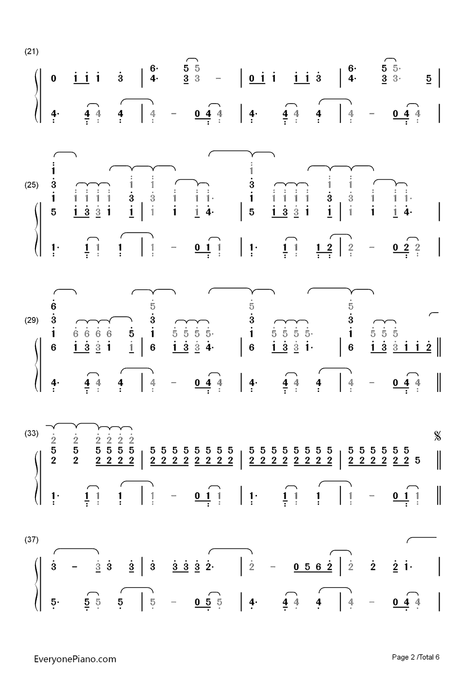 Hurts_Like_Heaven钢琴简谱_数字双手_Coldplay