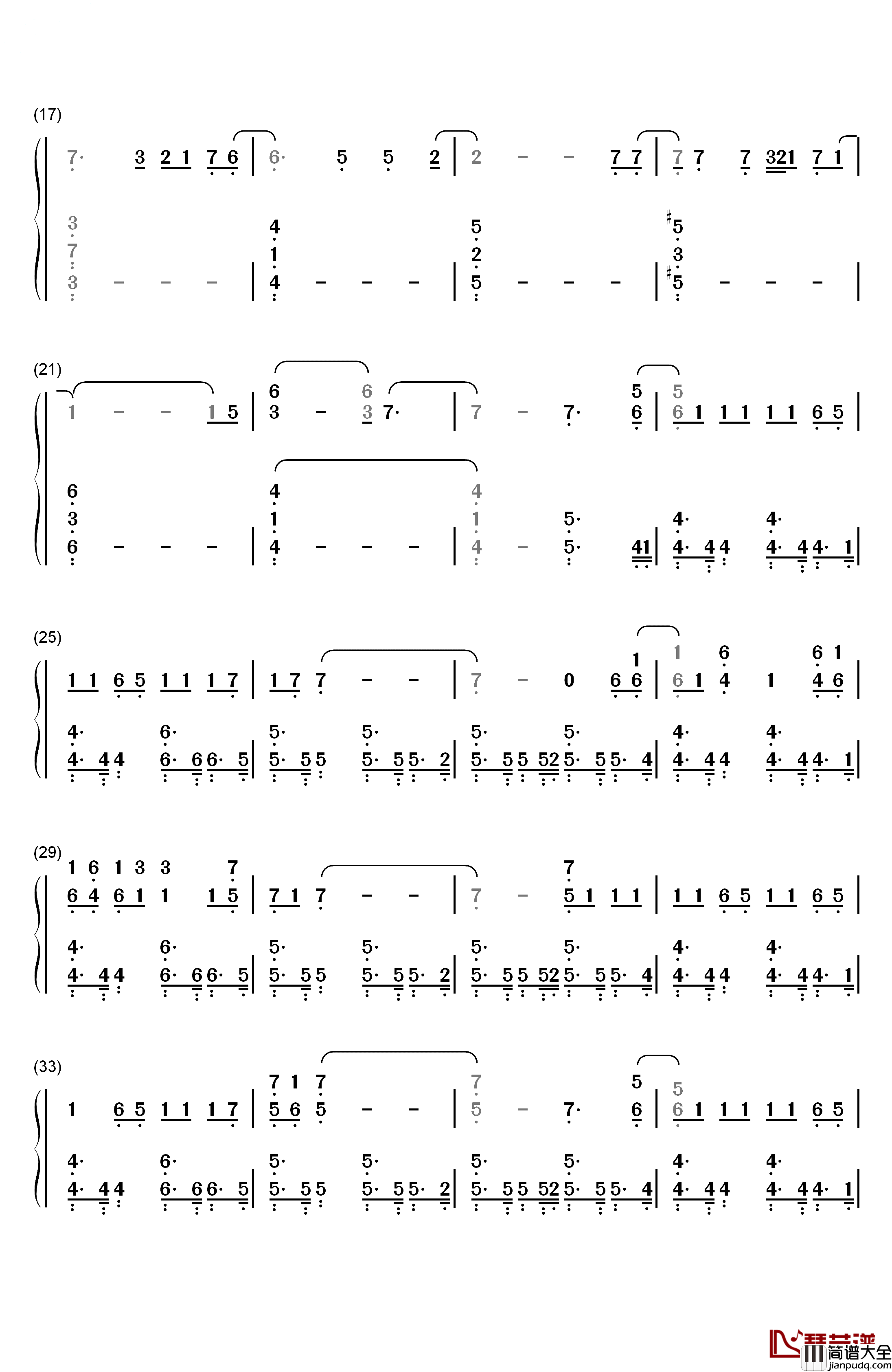 Somebody_Else钢琴简谱_数字双手_The_1975