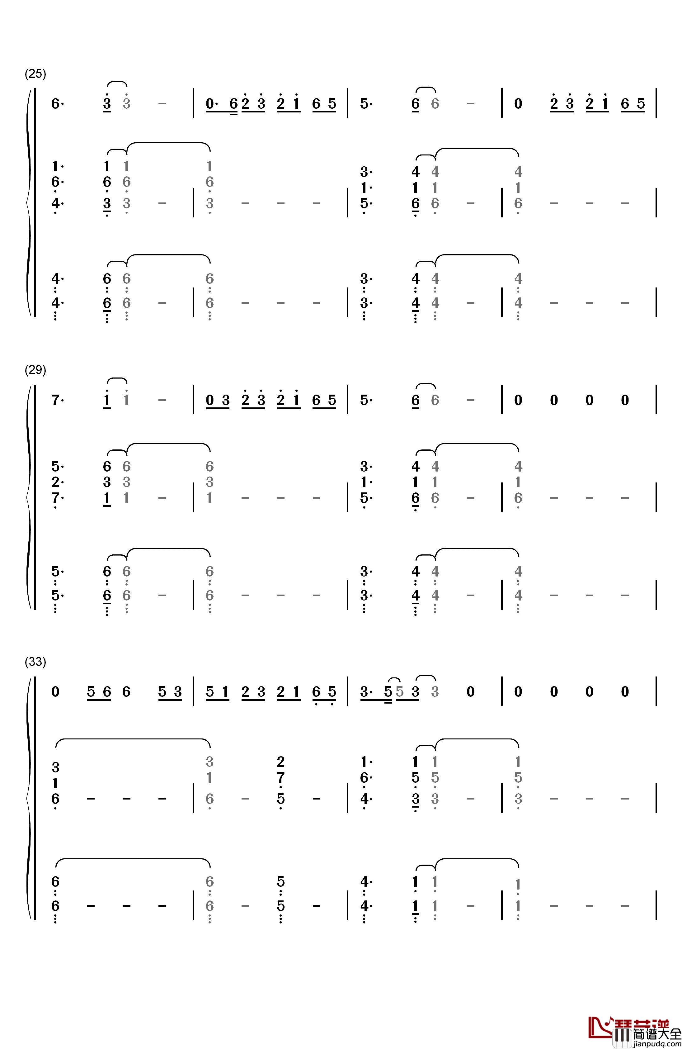 Bruises钢琴简谱_数字双手_Lewis_Capaldi