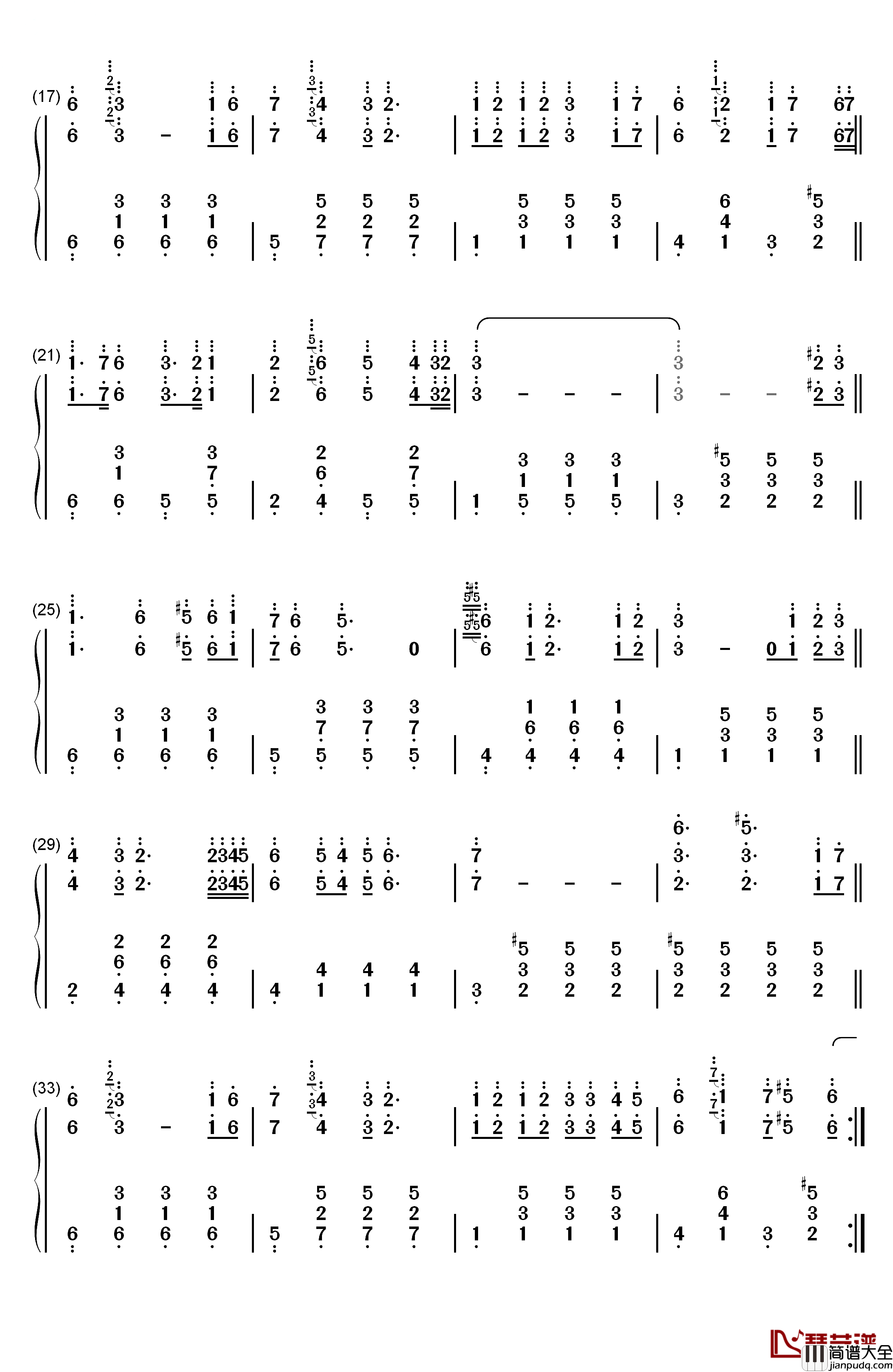 名探偵コナンメイン·テーマ钢琴简谱_数字双手_大野克夫