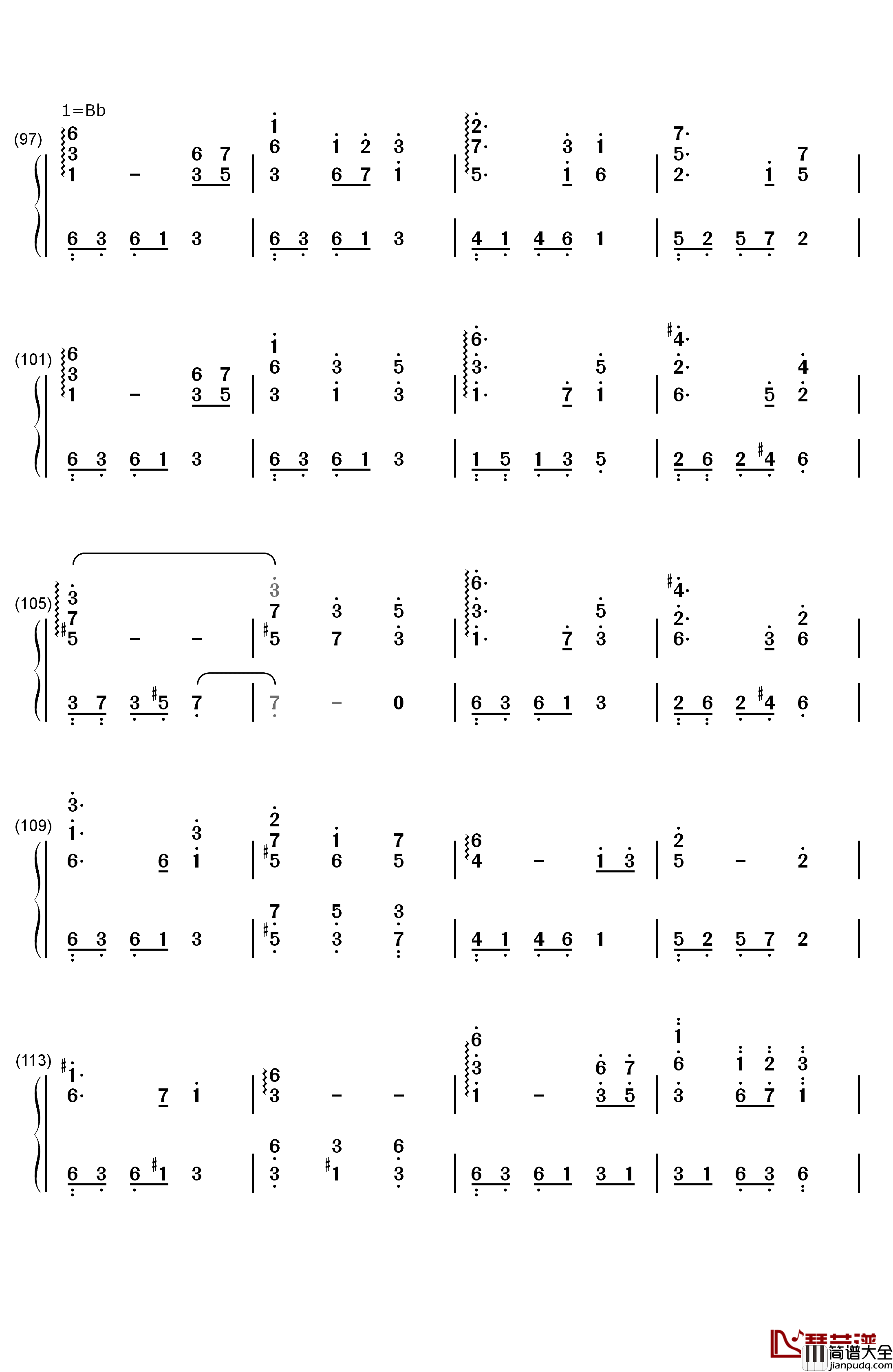 廃狱ララバイ钢琴简谱_数字双手_东方Project