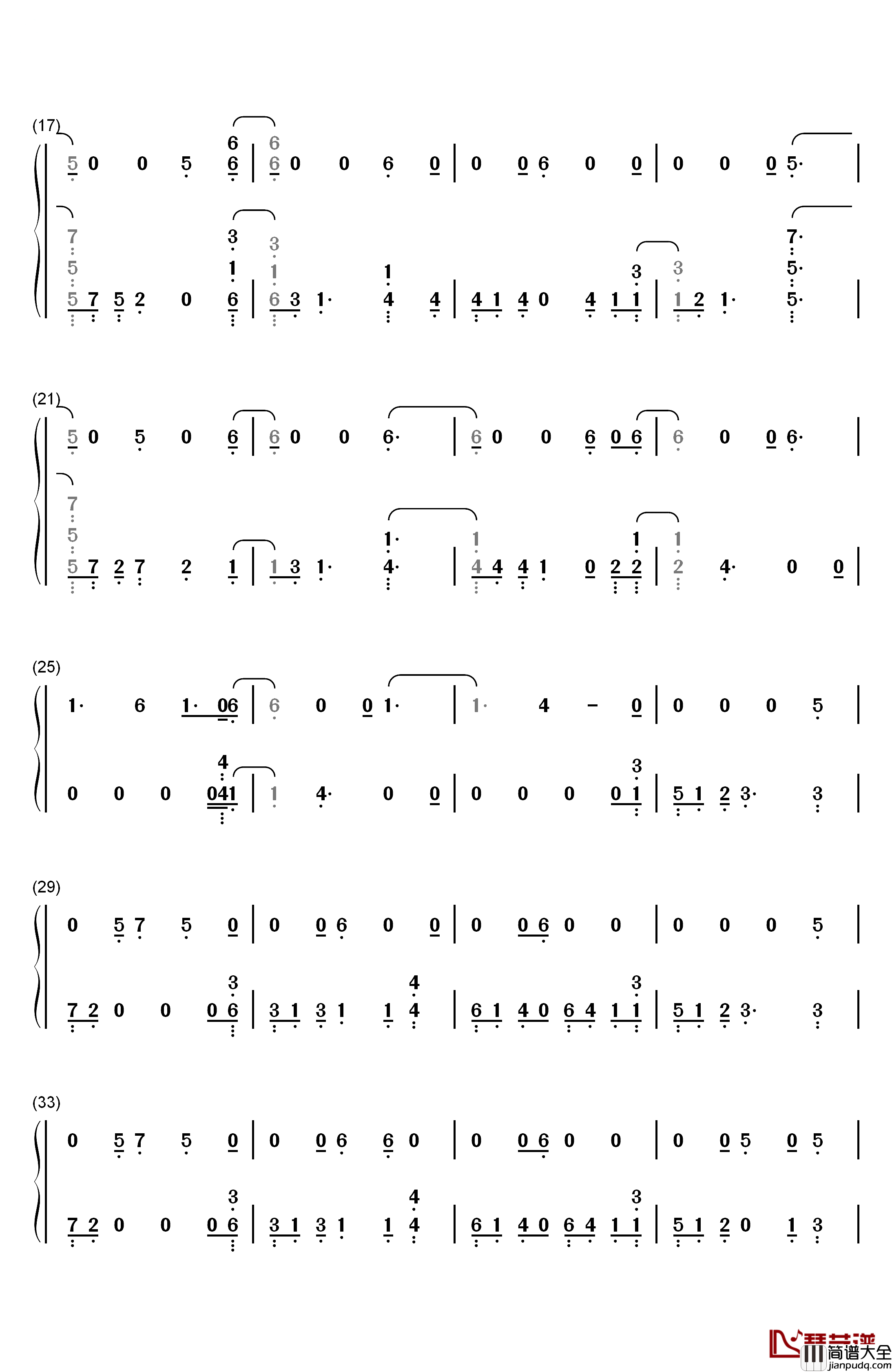 Homesick钢琴简谱_数字双手_Dua_Lipa