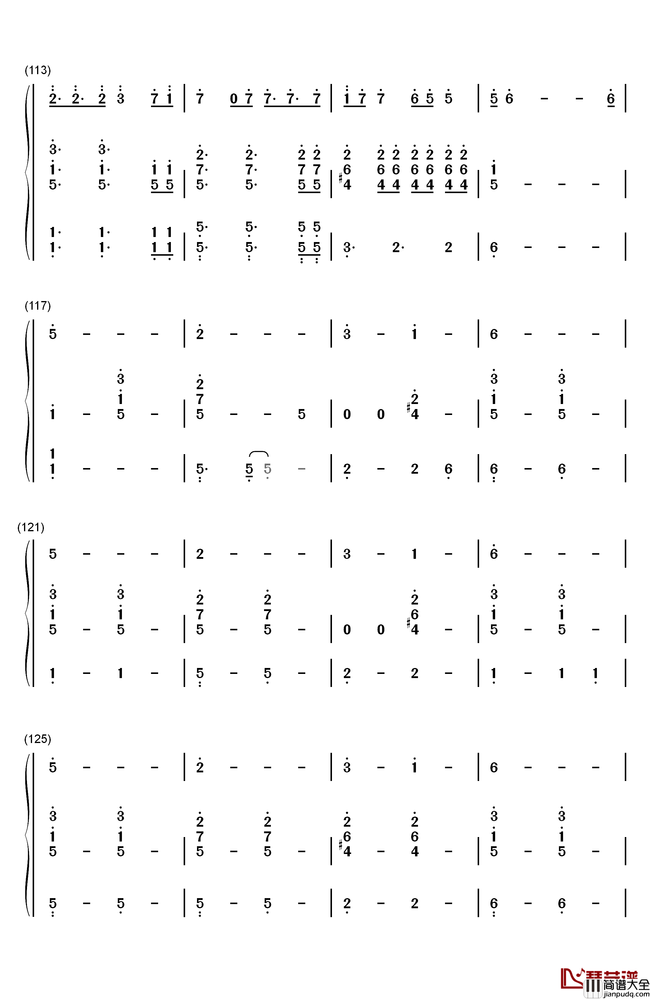 异类钢琴简谱_数字双手_华晨宇