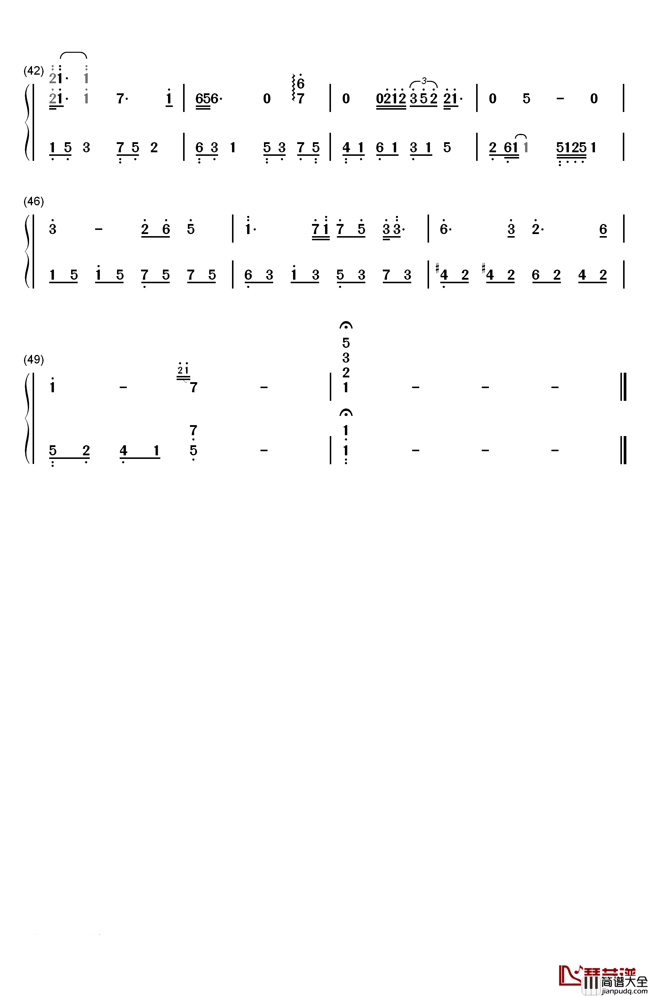 男人海洋钢琴简谱_数字双手_周传雄