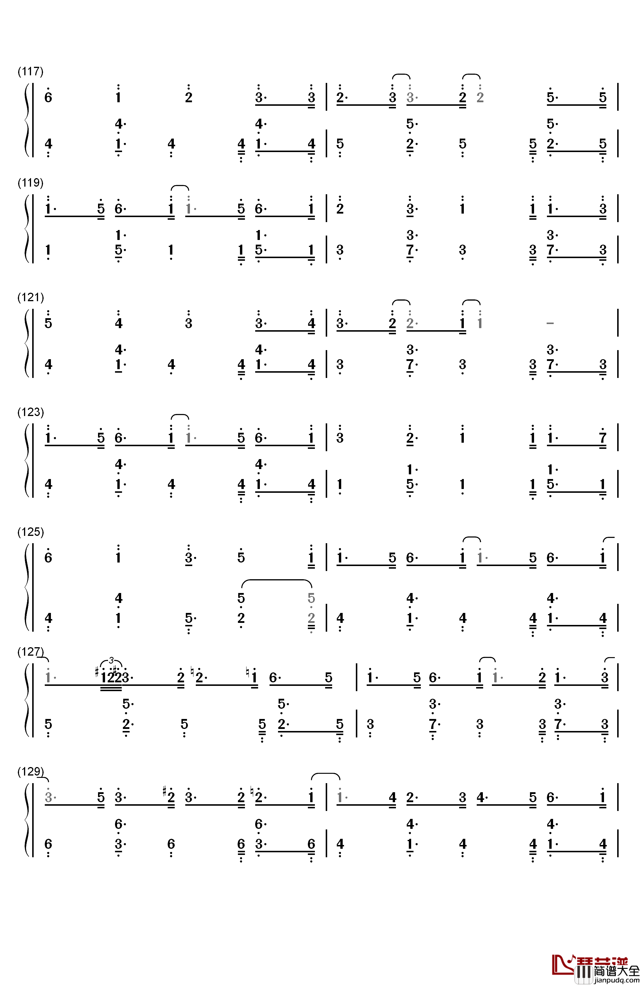 Moon_Night_Party钢琴简谱_数字双手_初音ミク