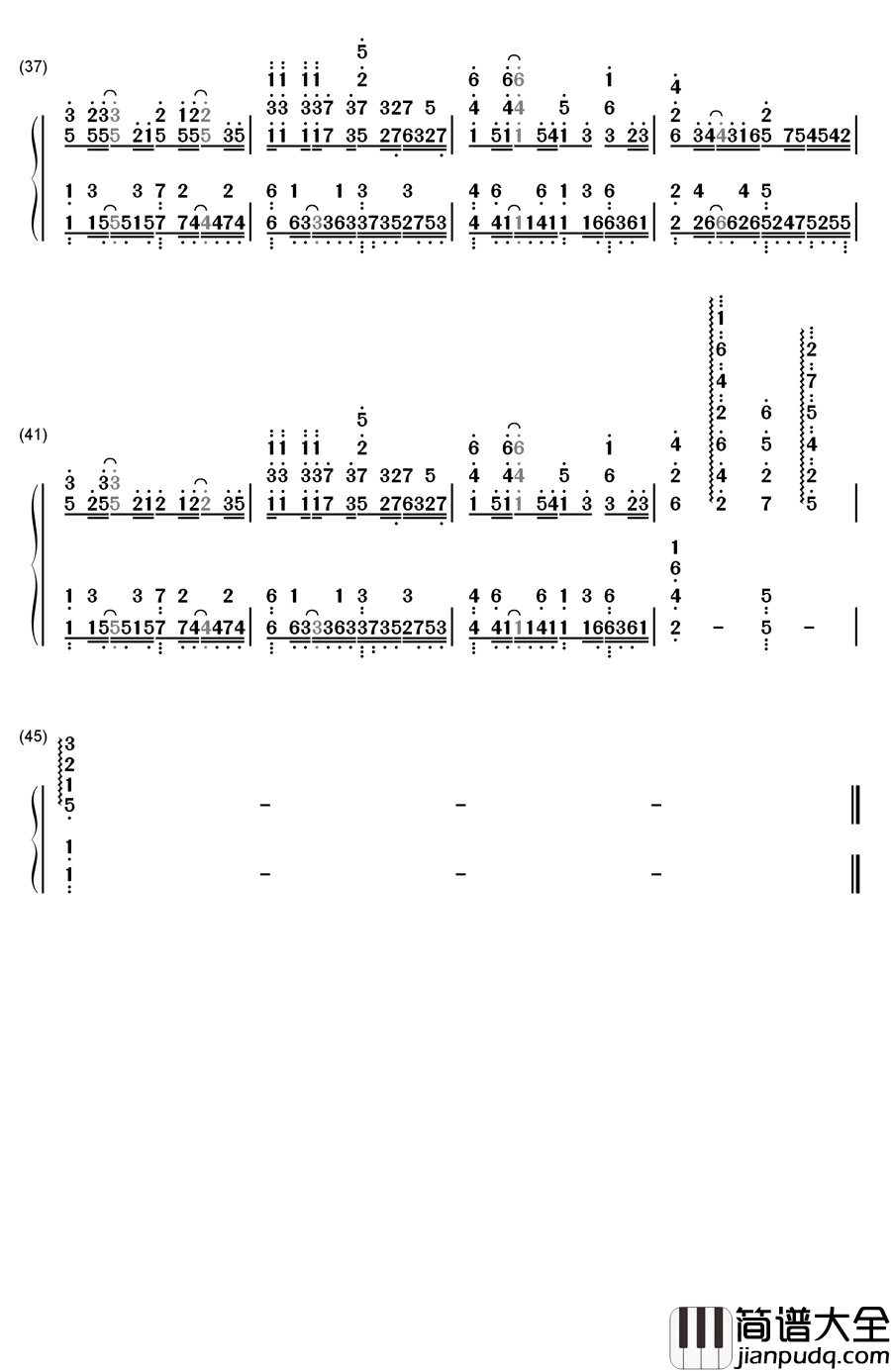 Stay_Forever钢琴简谱_数字双手_未知