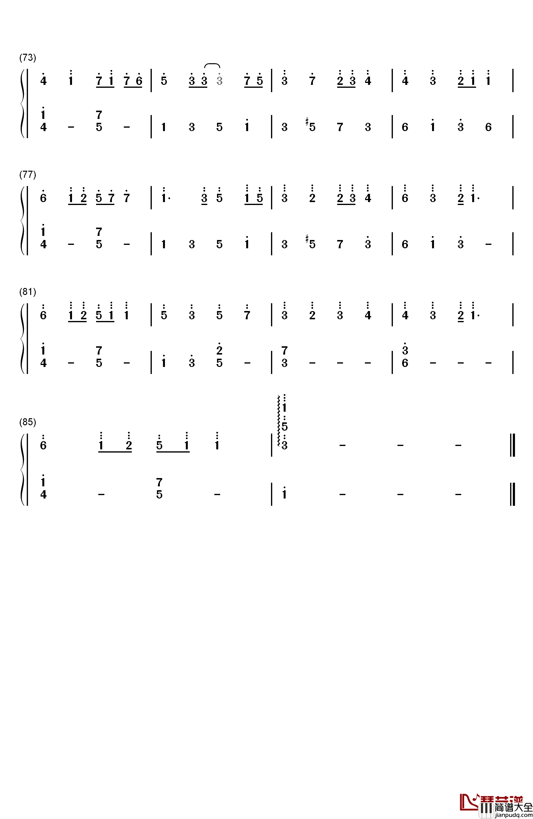 アイネクライネ钢琴简谱_数字双手_米津玄师