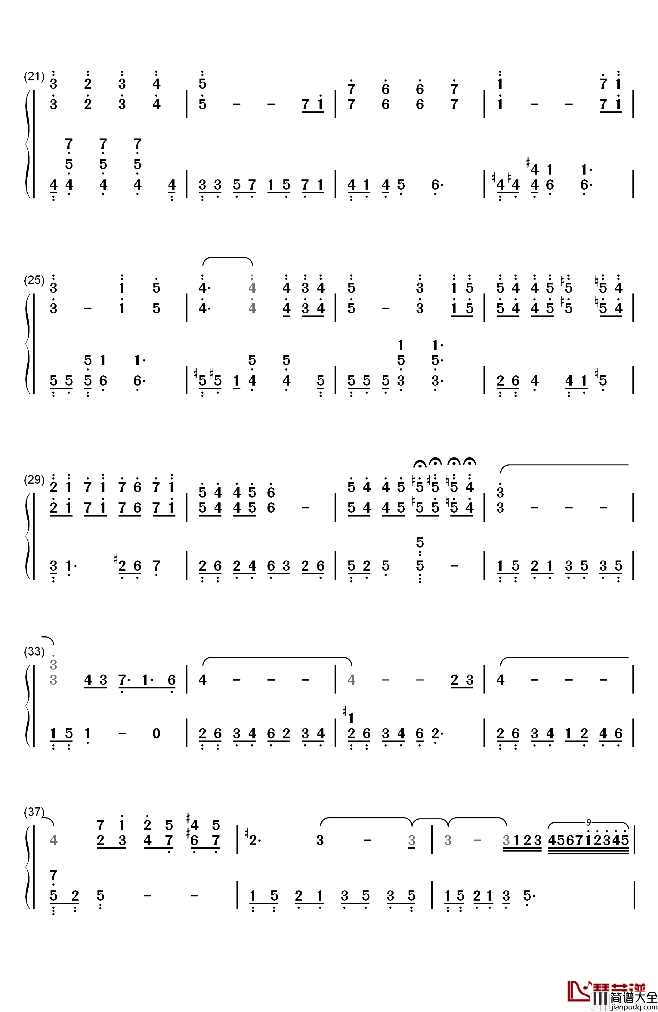 Lost_Memory钢琴简谱_数字双手_Hyeong_seok_Kim