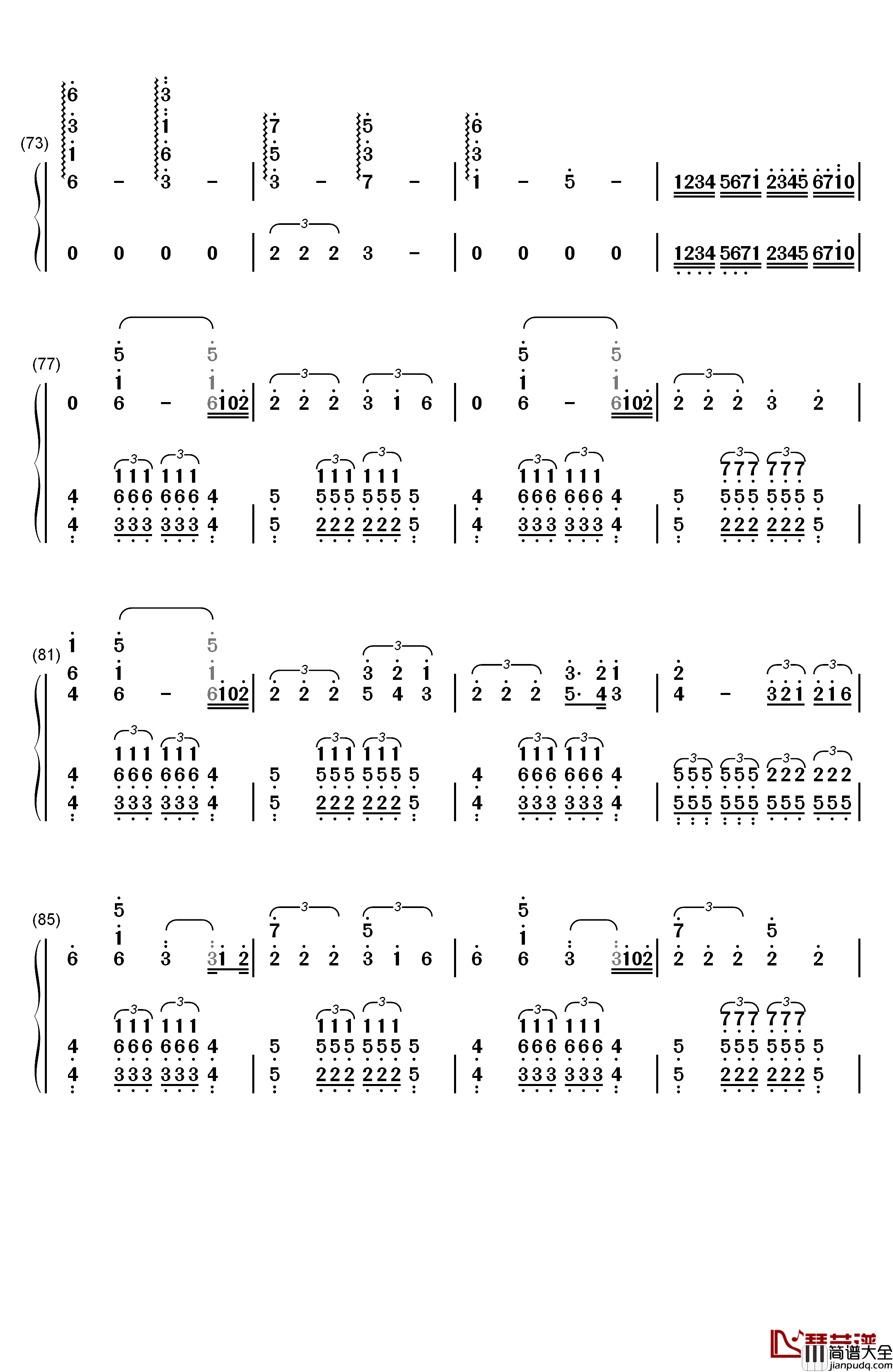 Stockholm_Syndrome钢琴简谱_数字双手_One_Direction