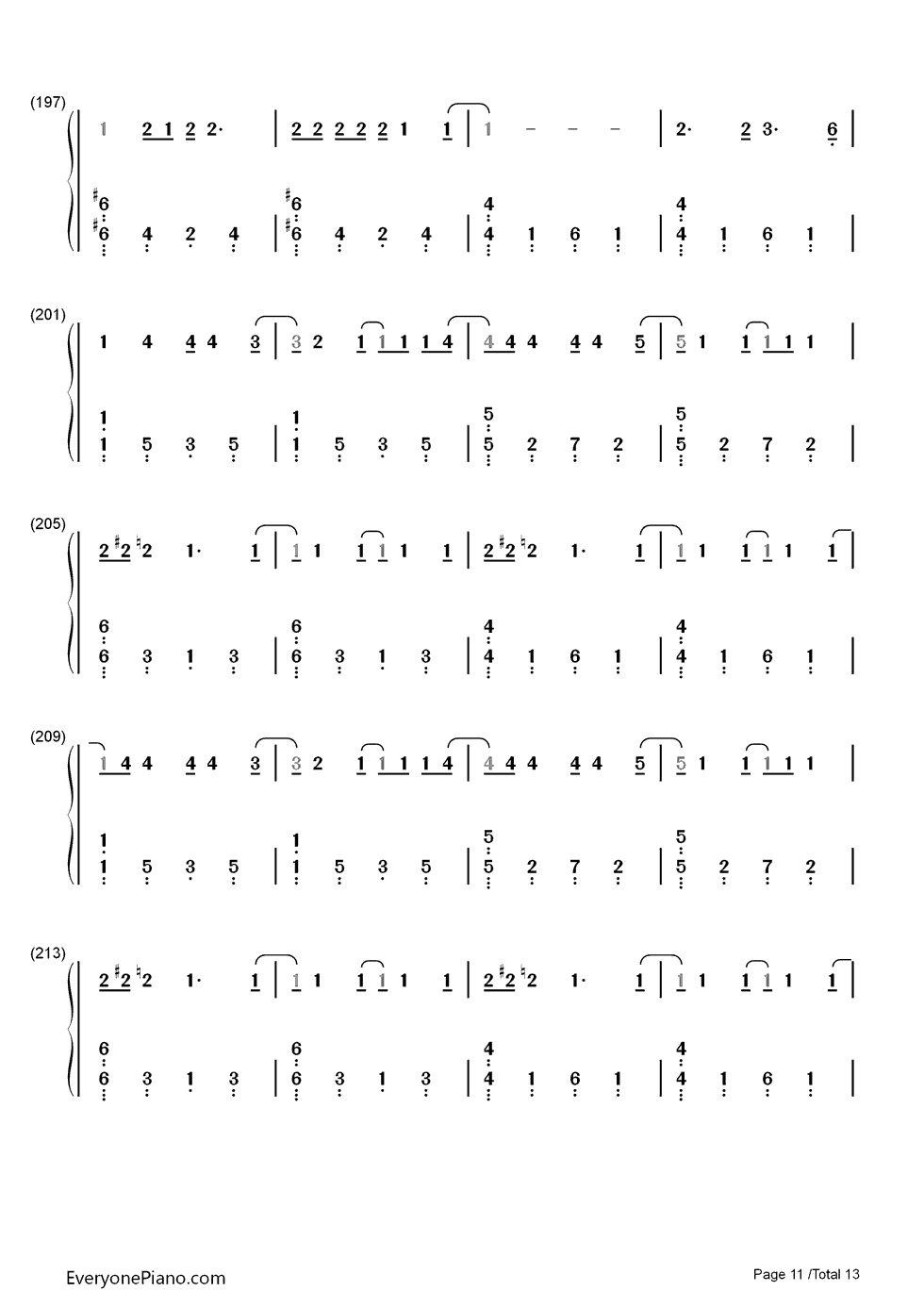 Up_and_Up钢琴简谱_数字双手_Coldplay