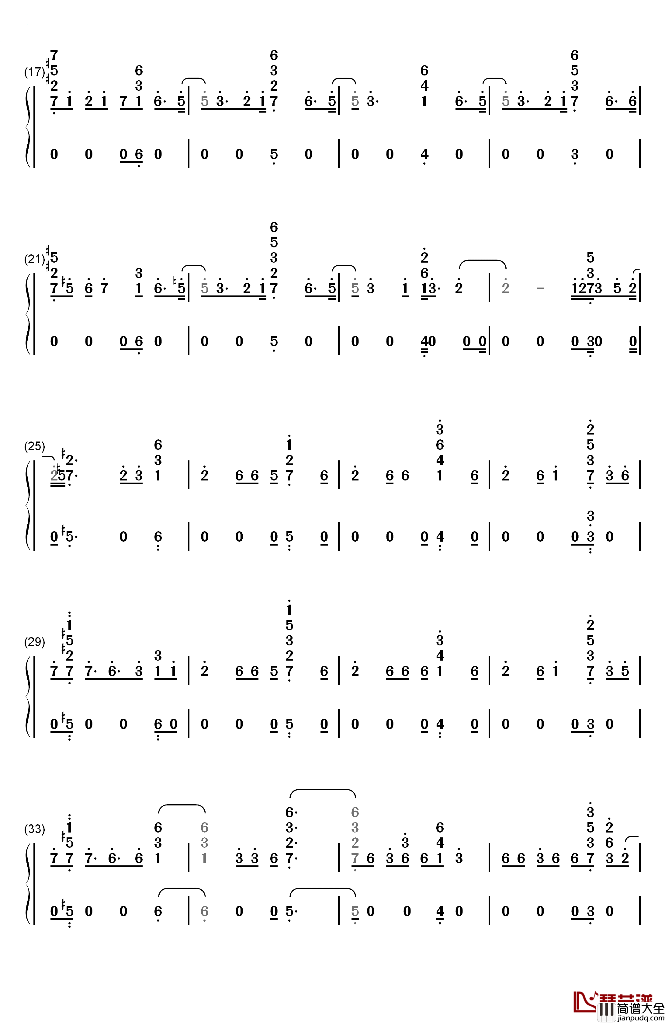 Done_For_Me钢琴简谱_数字双手_Charlie_Puth_Kehlani