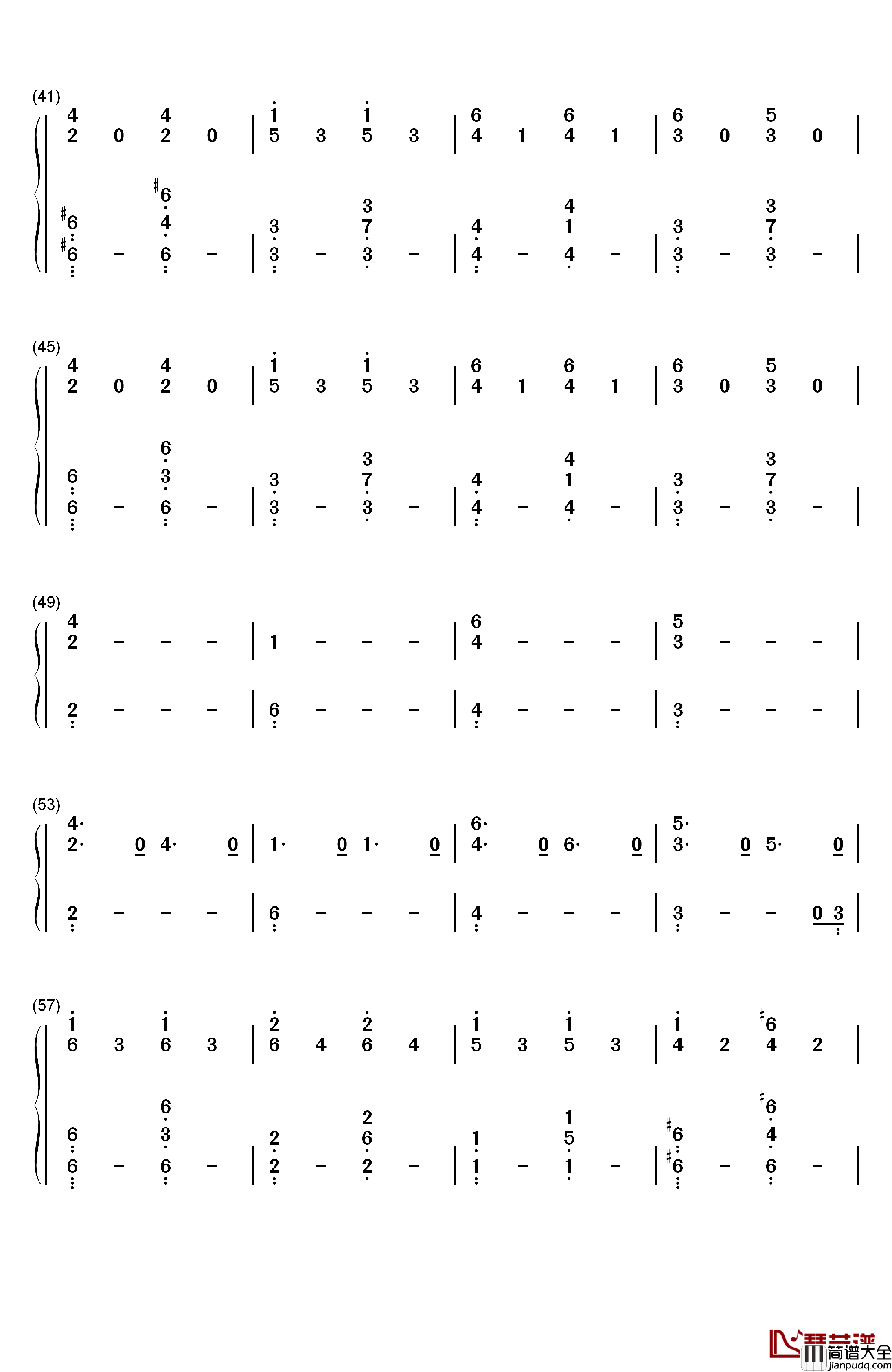 Deutschland钢琴简谱_数字双手_Rammstein