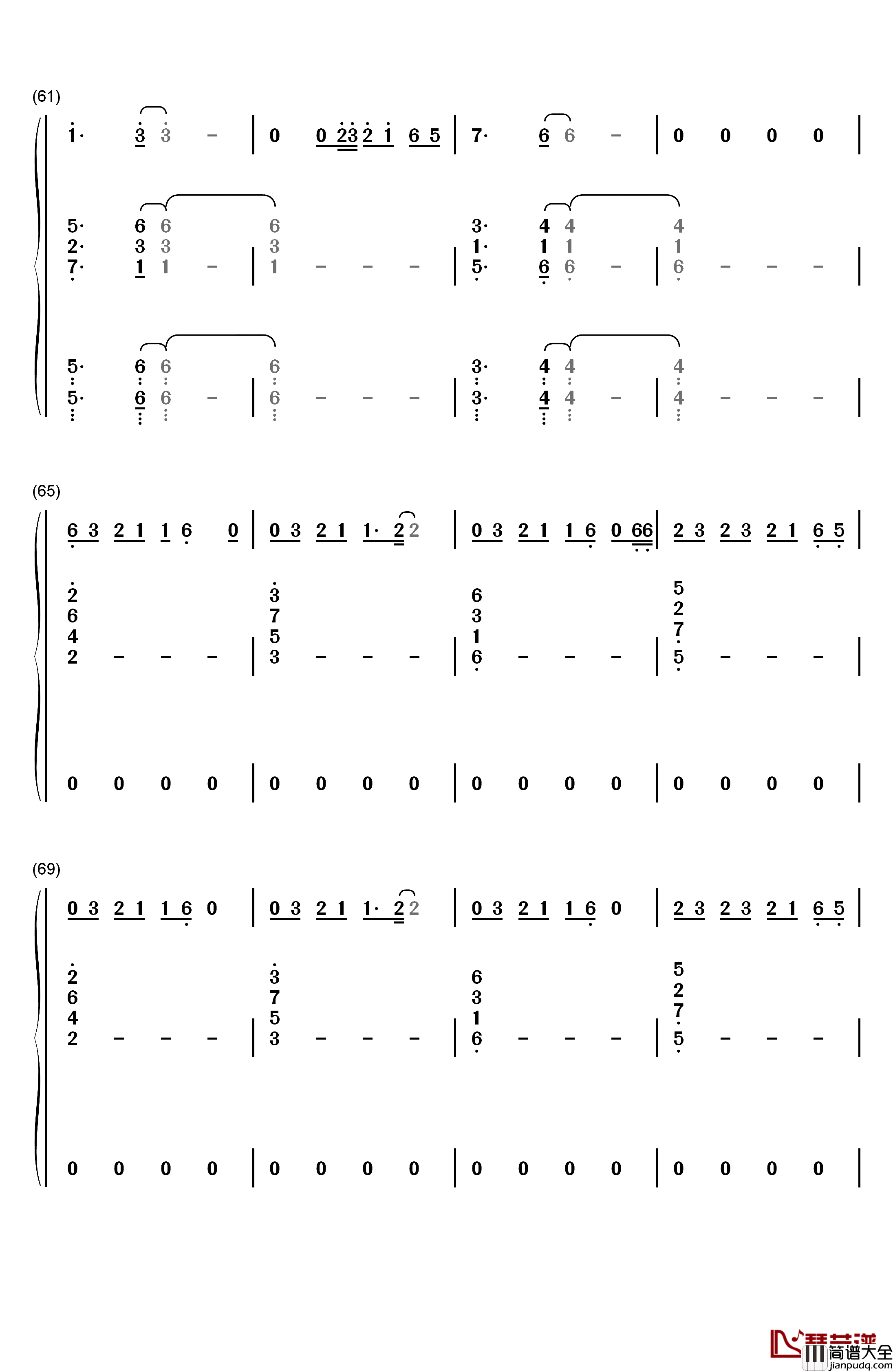 Bruises钢琴简谱_数字双手_Lewis_Capaldi