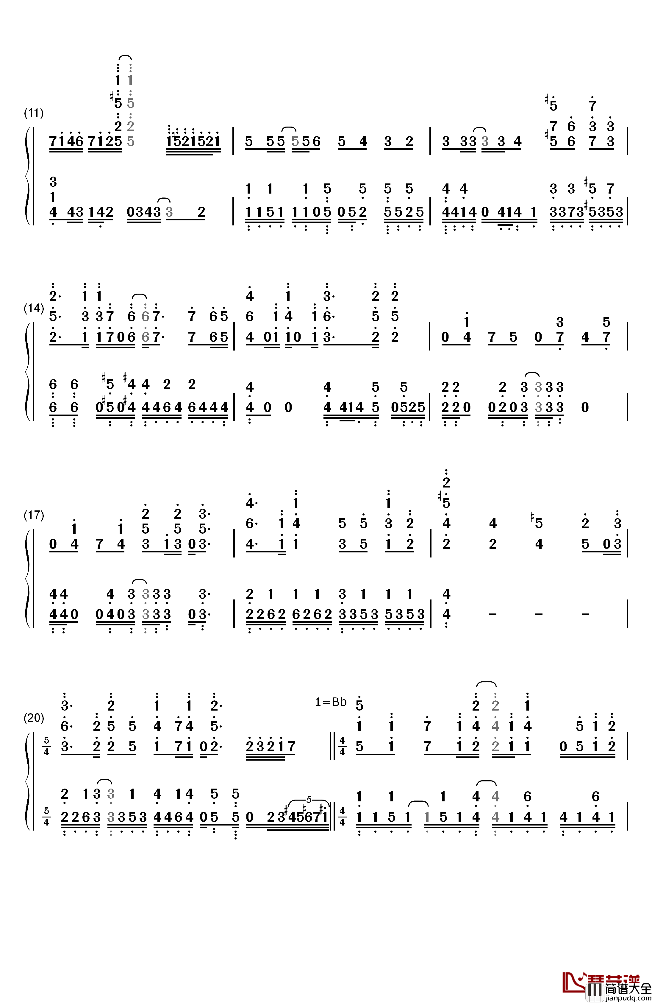 Last_Promise钢琴简谱_数字双手_山崎惠理